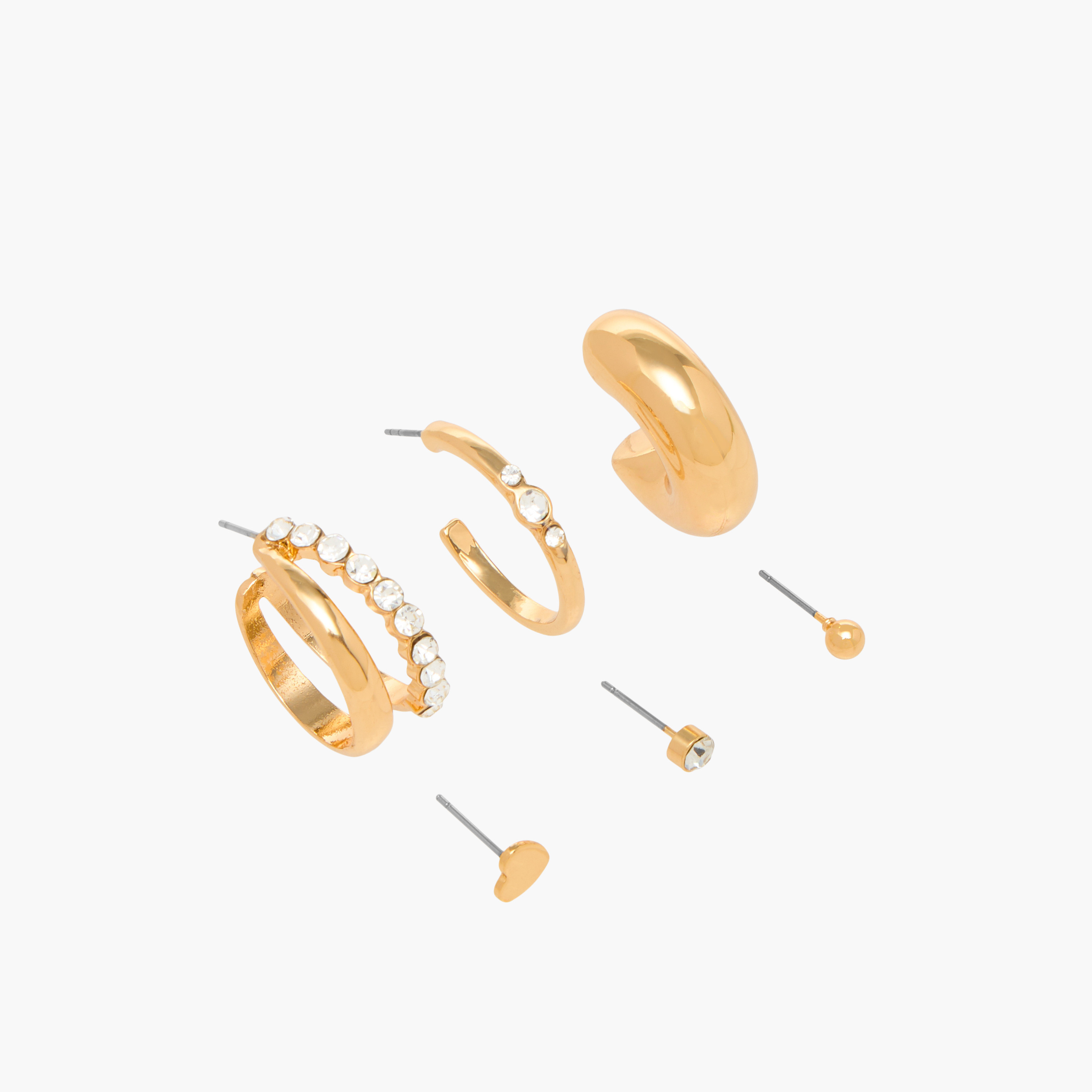 Assorted Earrings with Pushback Closure - Set of 6-women-watchesandjewellery-jewellery-earrings-image-2
