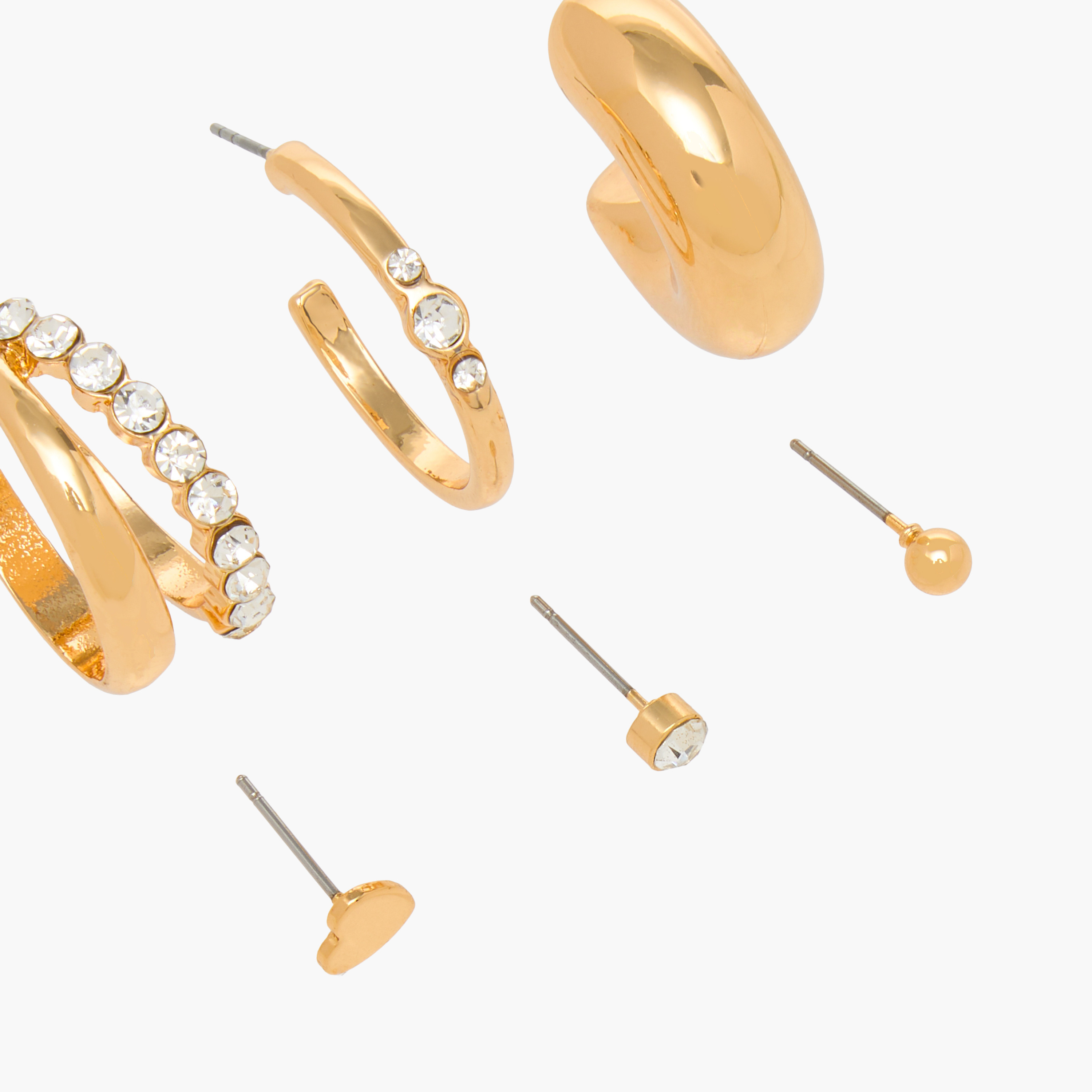 Assorted Earrings with Pushback Closure - Set of 6-women-watchesandjewellery-jewellery-earrings-image-3