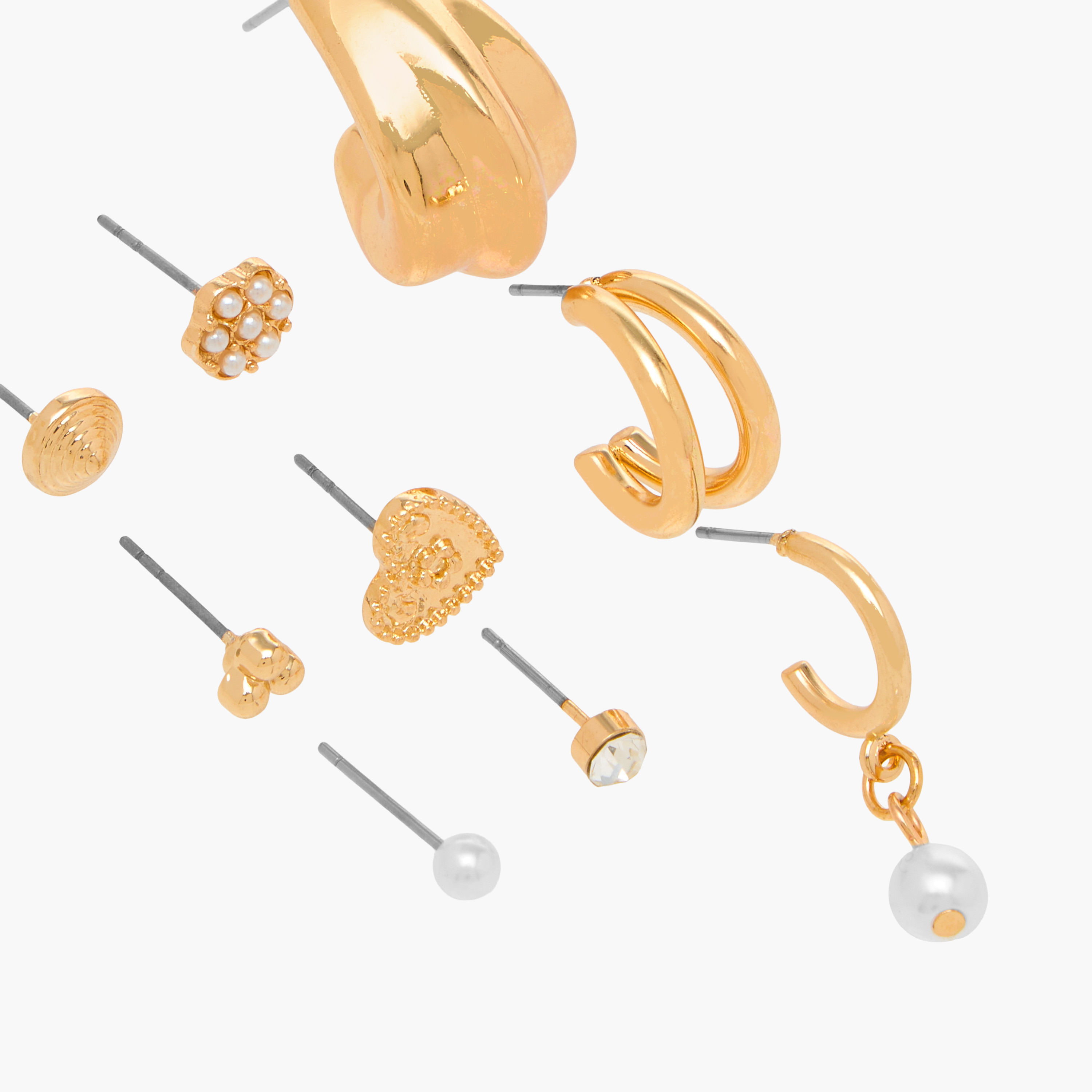 Assorted Earrings with Pushback Closure - Set of 9-women-watchesandjewellery-jewellery-earrings-image-3