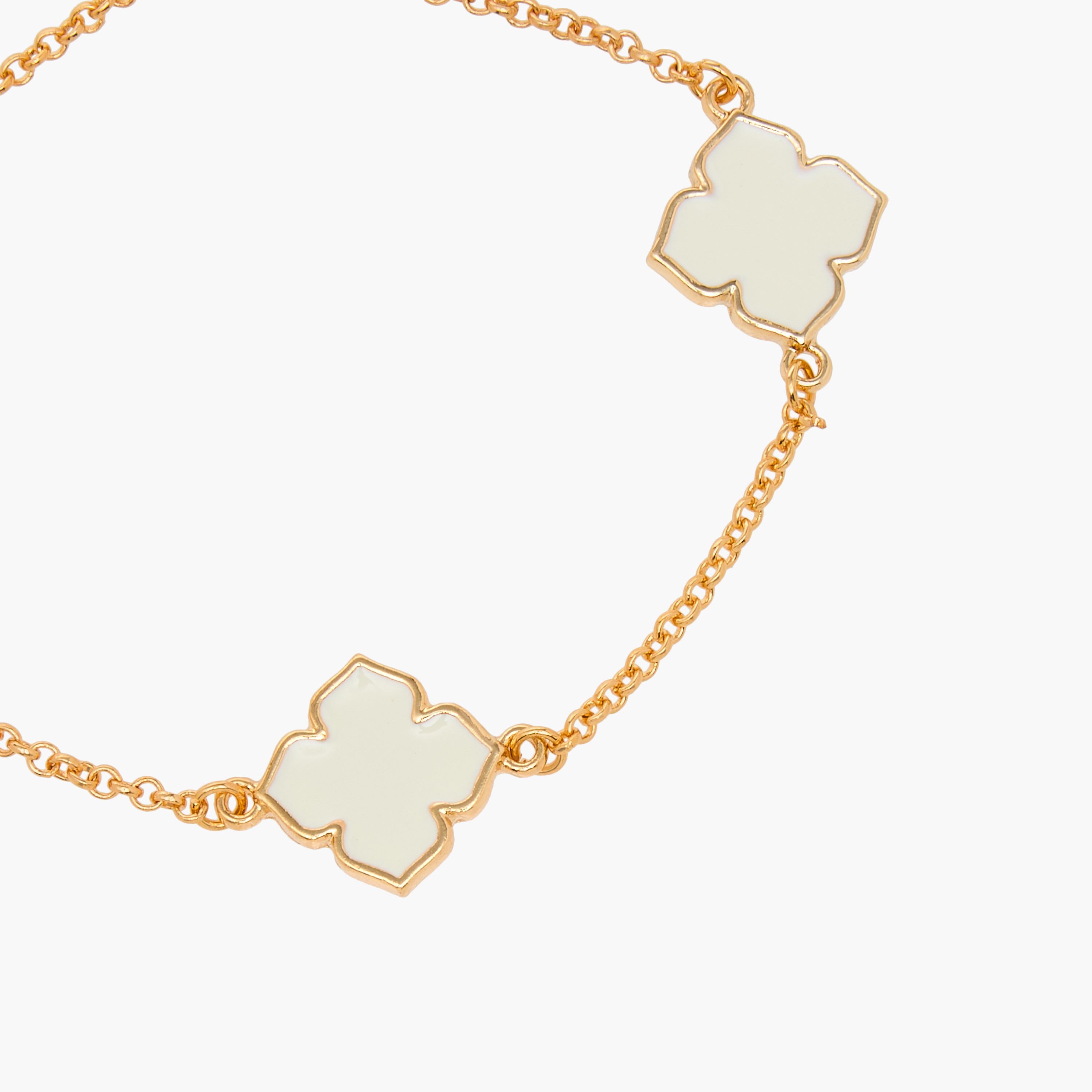 Clover Charm Bracelet with Slider Closure-women-watchesandjewellery-jewellery-banglesandbracelets-image-3