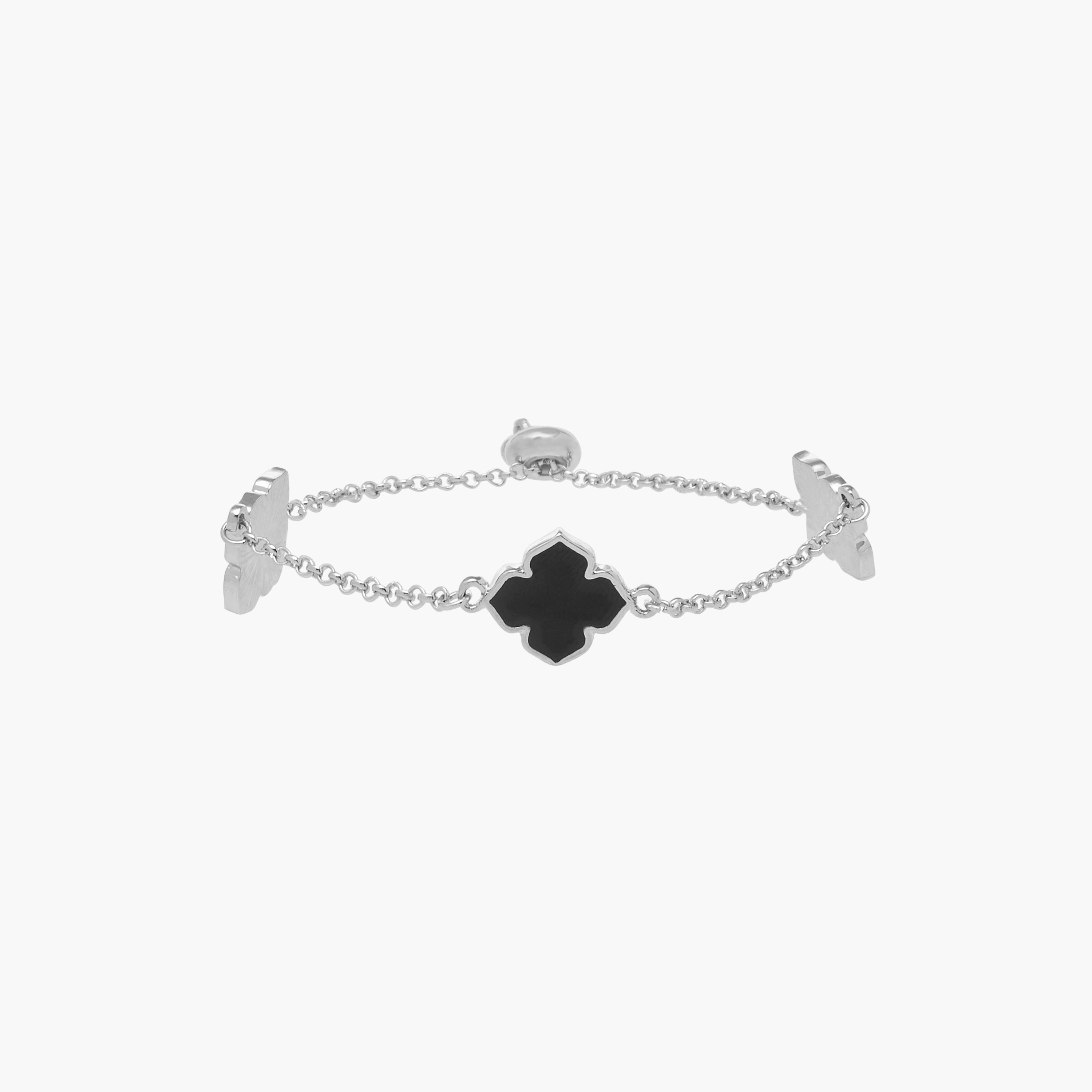 Charm Accent Chain Bracelet with Slider Clasp Closure-women-watchesandjewellery-jewellery-banglesandbracelets-image-1