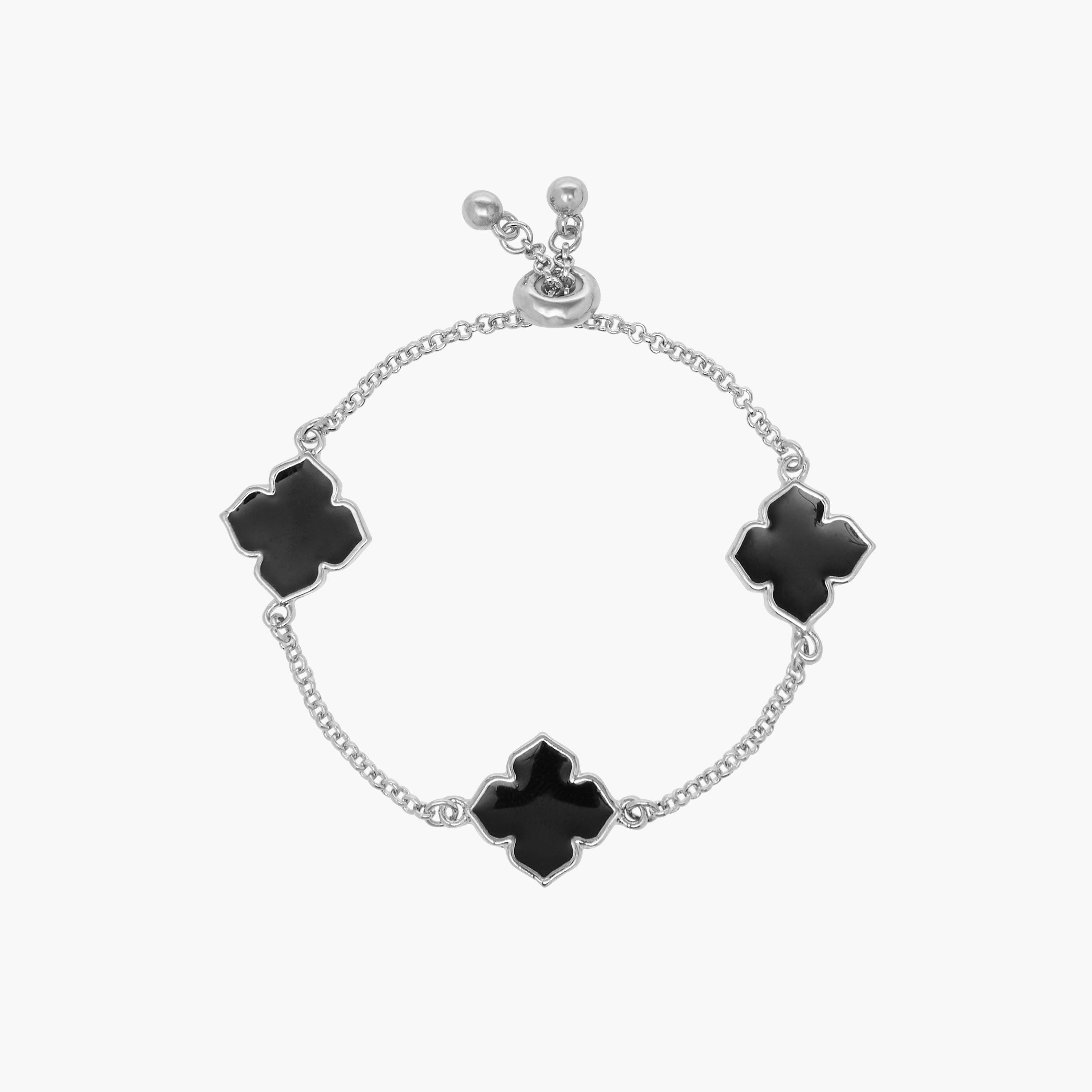 Charm Accent Chain Bracelet with Slider Clasp Closure-women-watchesandjewellery-jewellery-banglesandbracelets-image-2