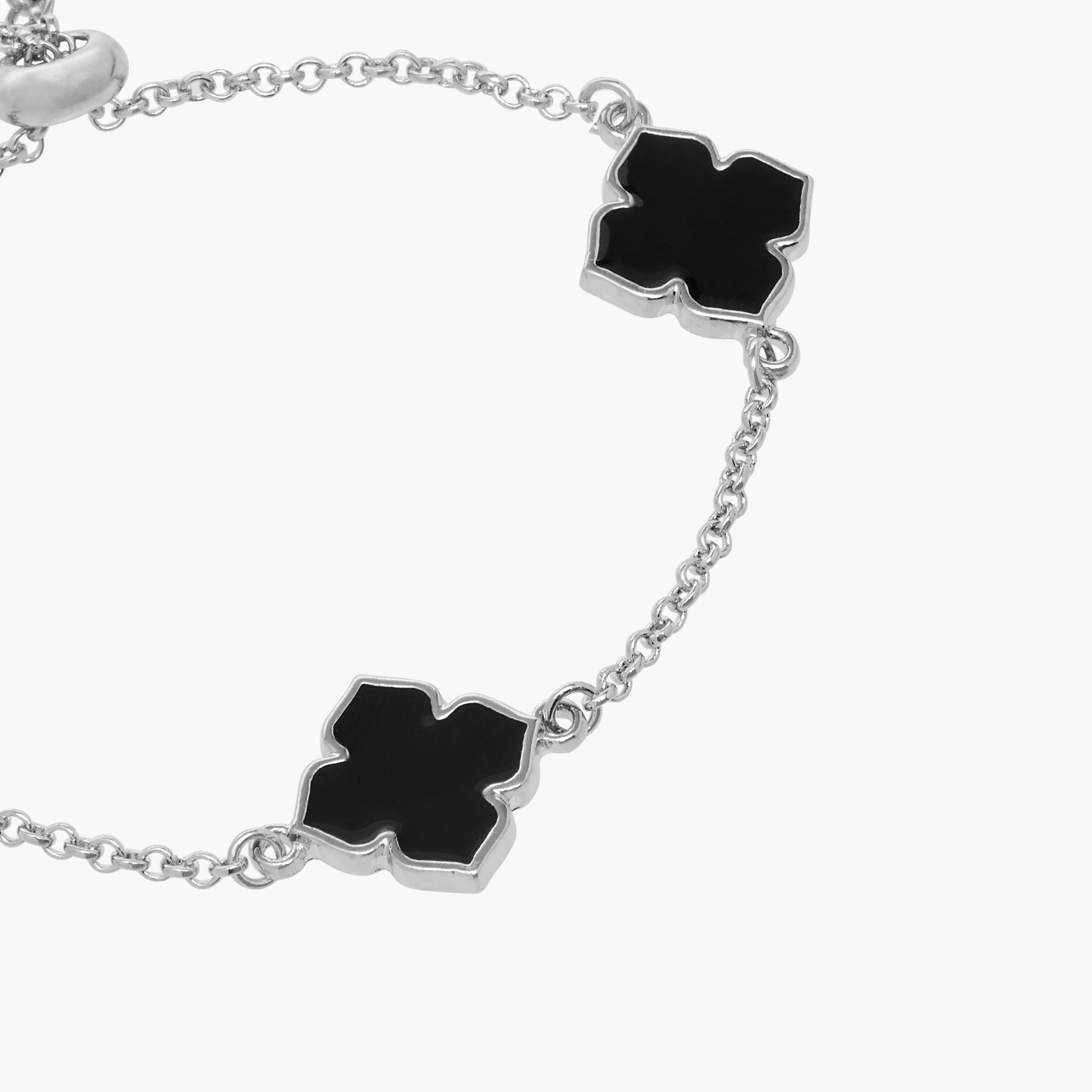 Charm Accent Chain Bracelet with Slider Clasp Closure-women-watchesandjewellery-jewellery-banglesandbracelets-image-3
