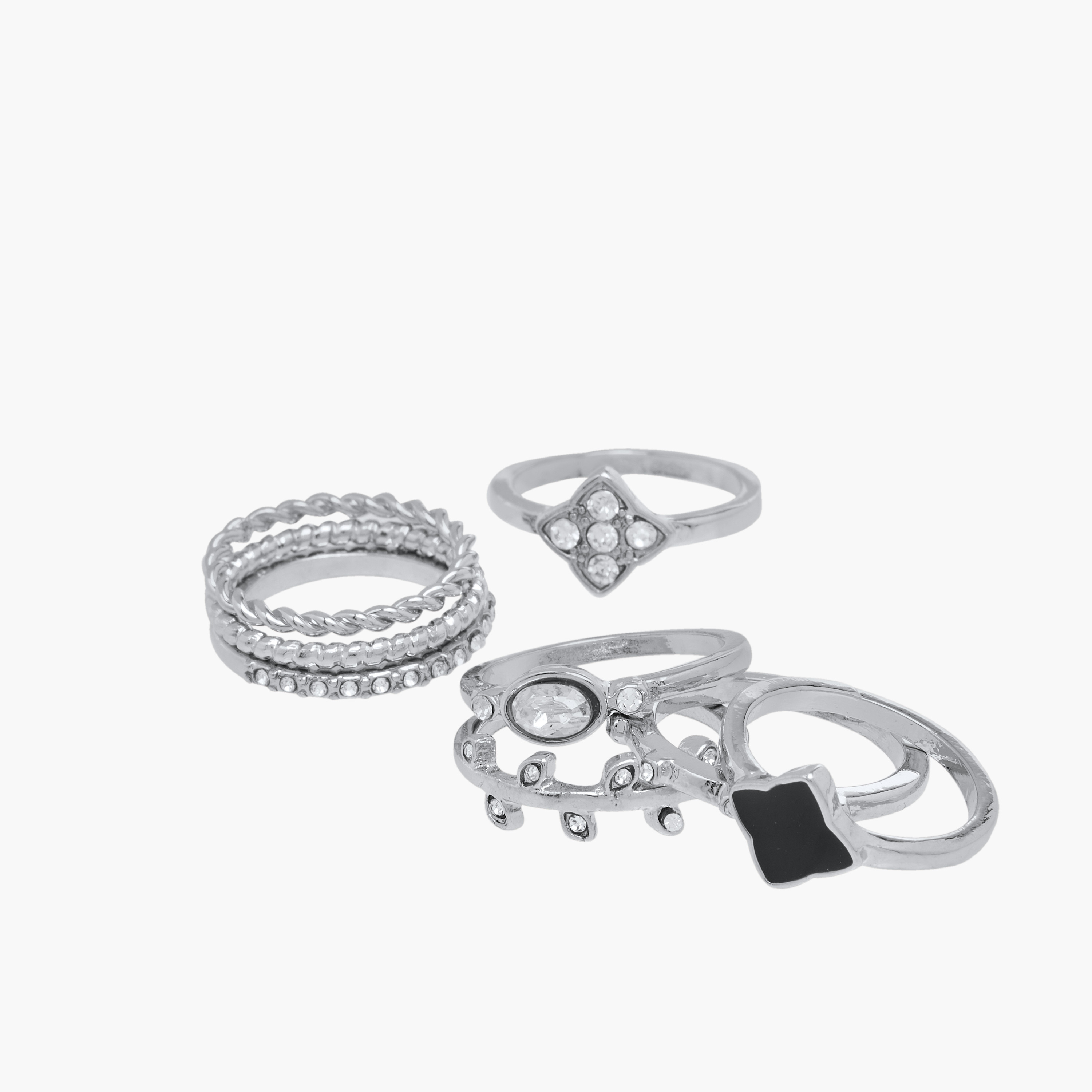Embellished 8-Piece Ring Set - S-M-women-watchesandjewellery-jewellery-rings-image-2