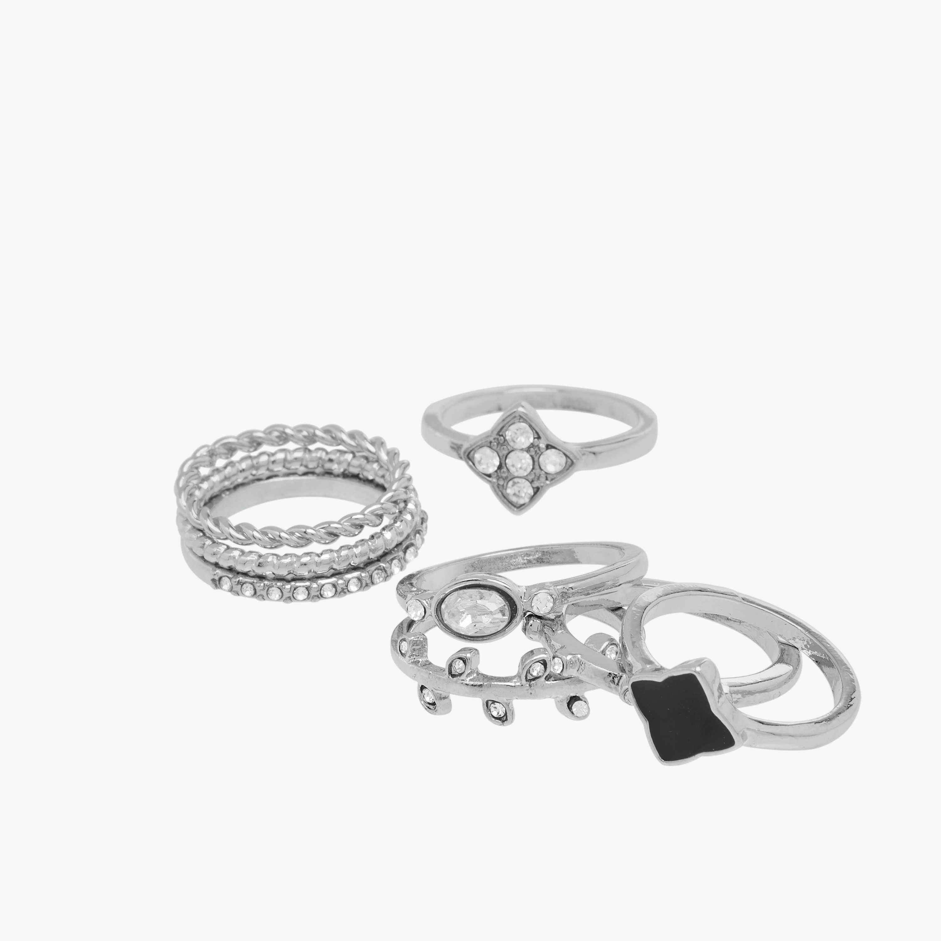 Embellished 8-Piece Ring Set - L-XL-women-watchesandjewellery-jewellery-rings-image-2