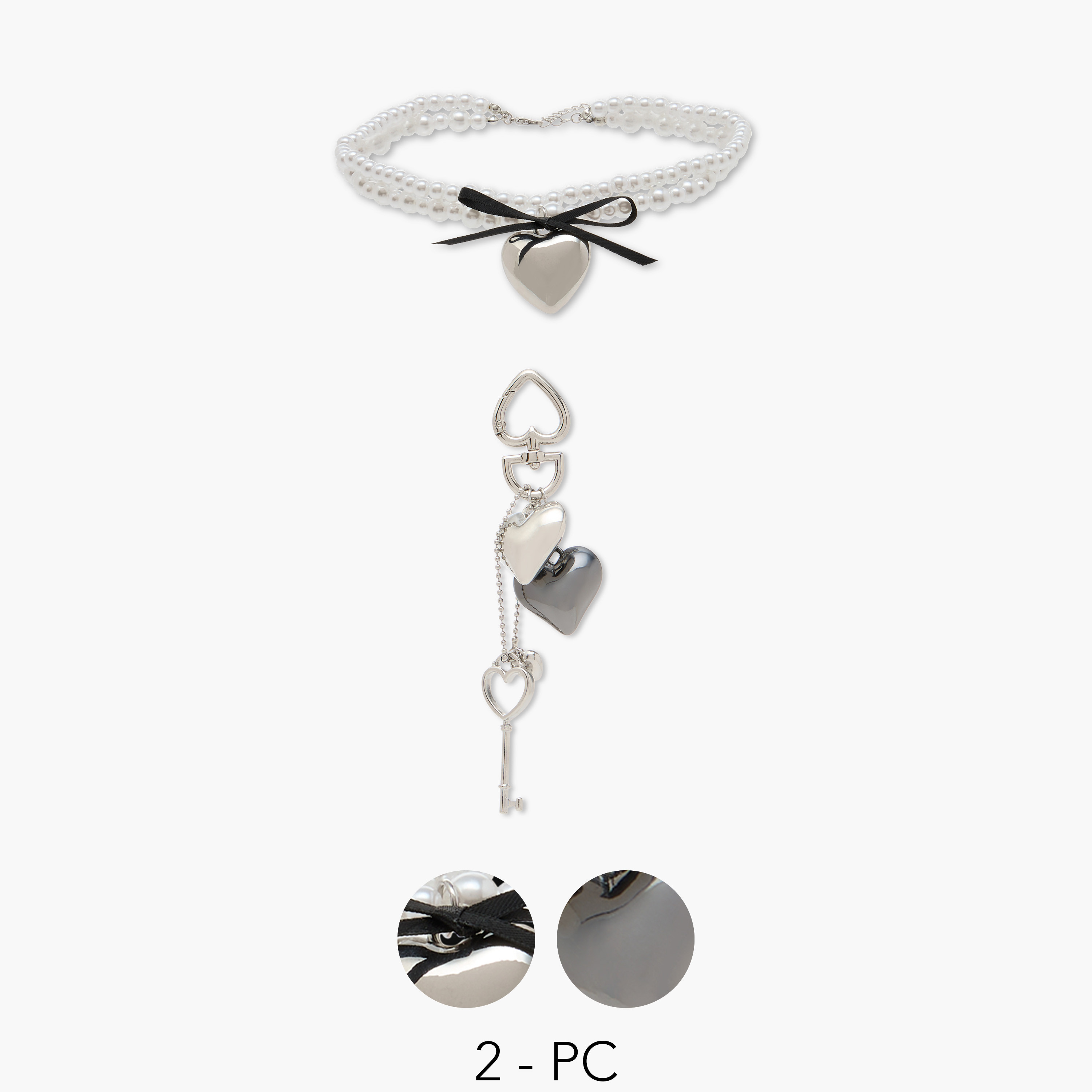 Embellished Choker with Charms-girls-accessories-keyringsandbagcharms-image-1