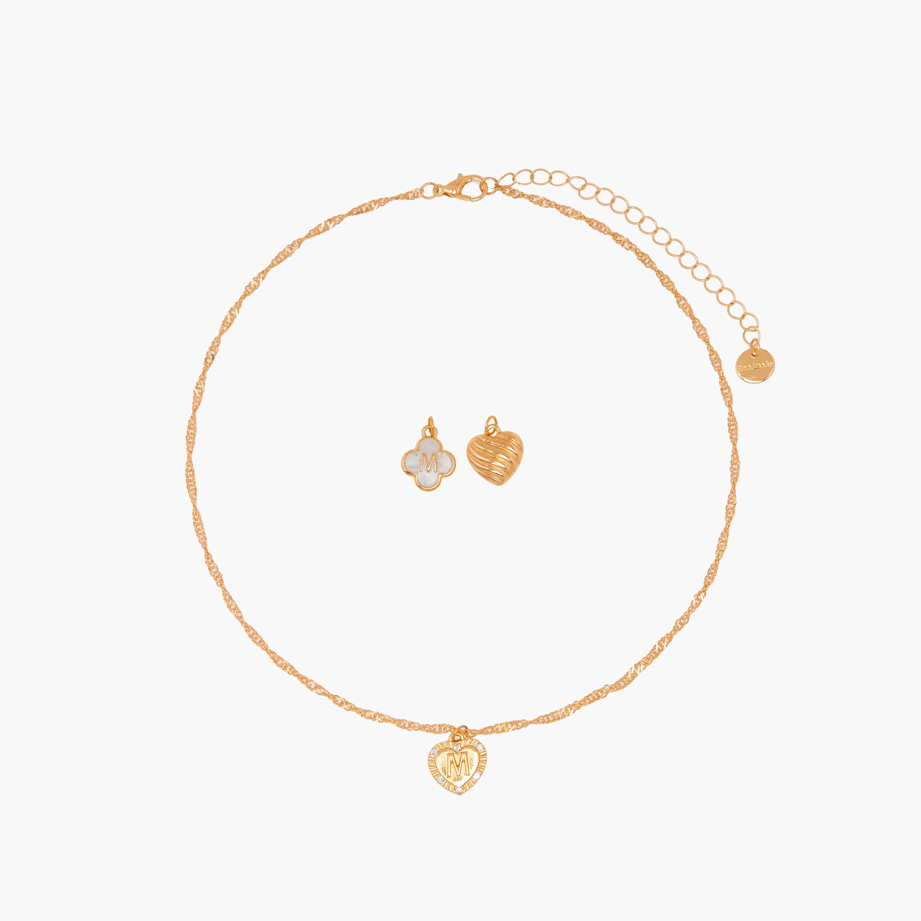 Alphabet M 3-Pendant Necklace with Lobster Clasp-women-watchesandjewellery-jewellery-necklacesandpendants-image-1