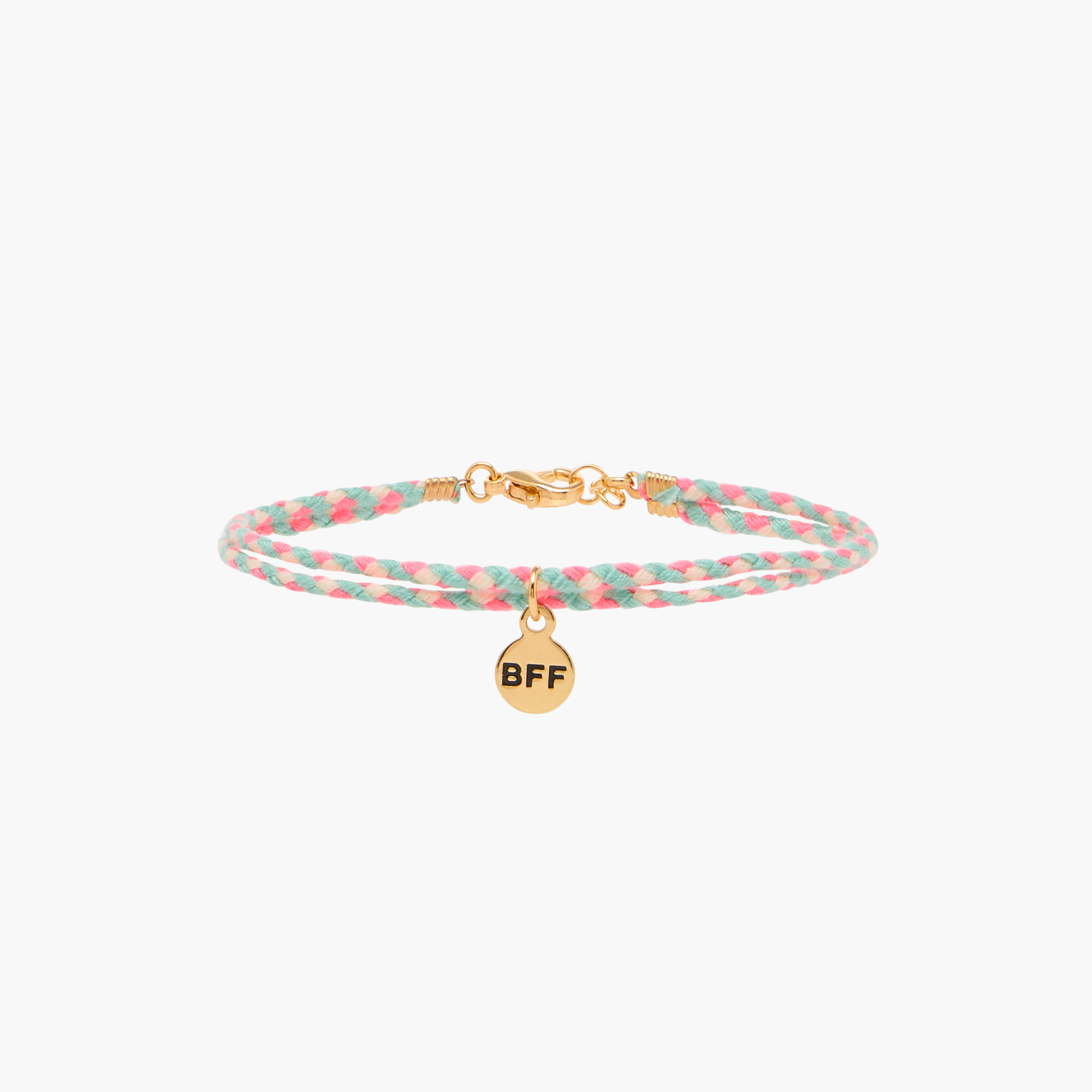 BFF Charm Bracelet with Lobster Clasp Closure - Set of 3-women-watchesandjewellery-jewellery-banglesandbracelets-image-2