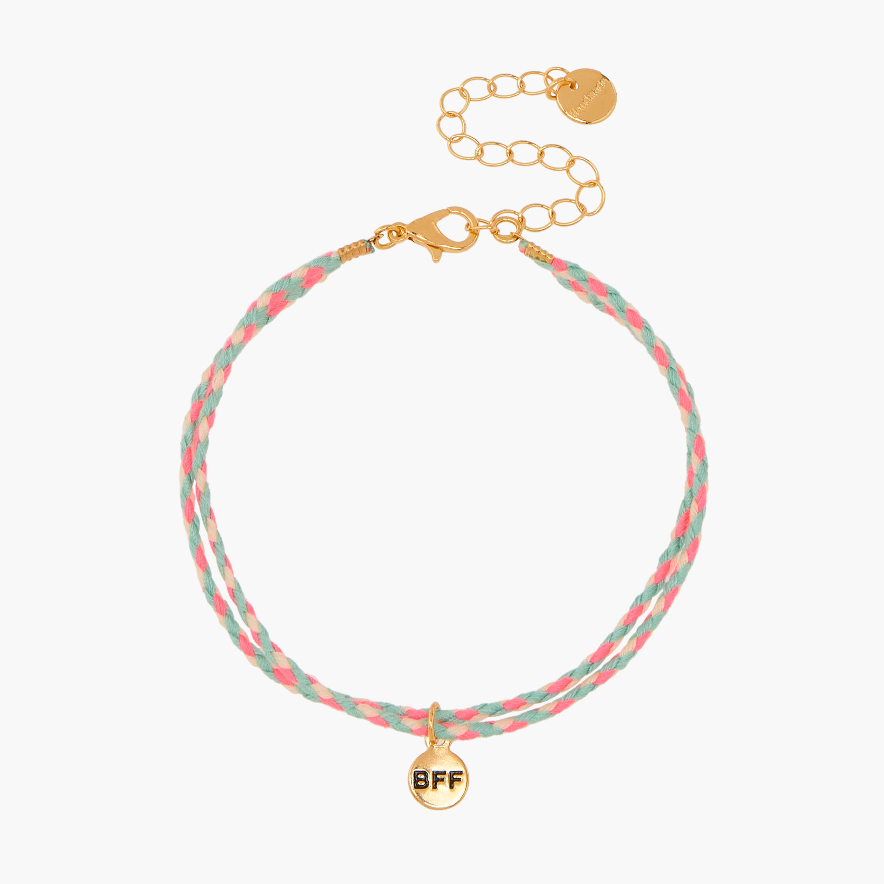 BFF Charm Bracelet with Lobster Clasp Closure - Set of 3-women-watchesandjewellery-jewellery-banglesandbracelets-image-7