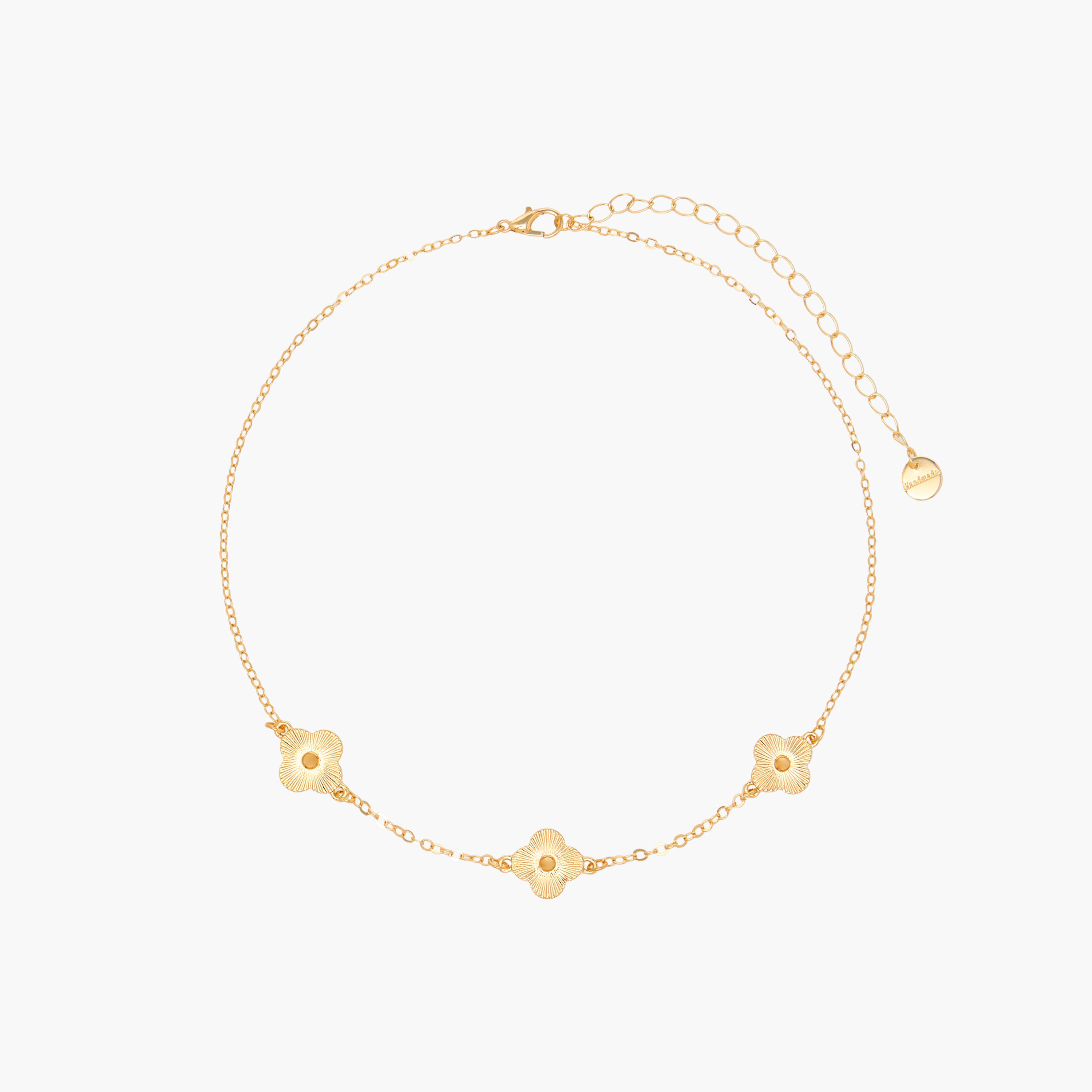 عقد مزين بزهور متنوّعة مع مشبك إغلاق - طقم من قطعتين-women-watchesandjewellery-jewellery-necklacesandpendants-image-2