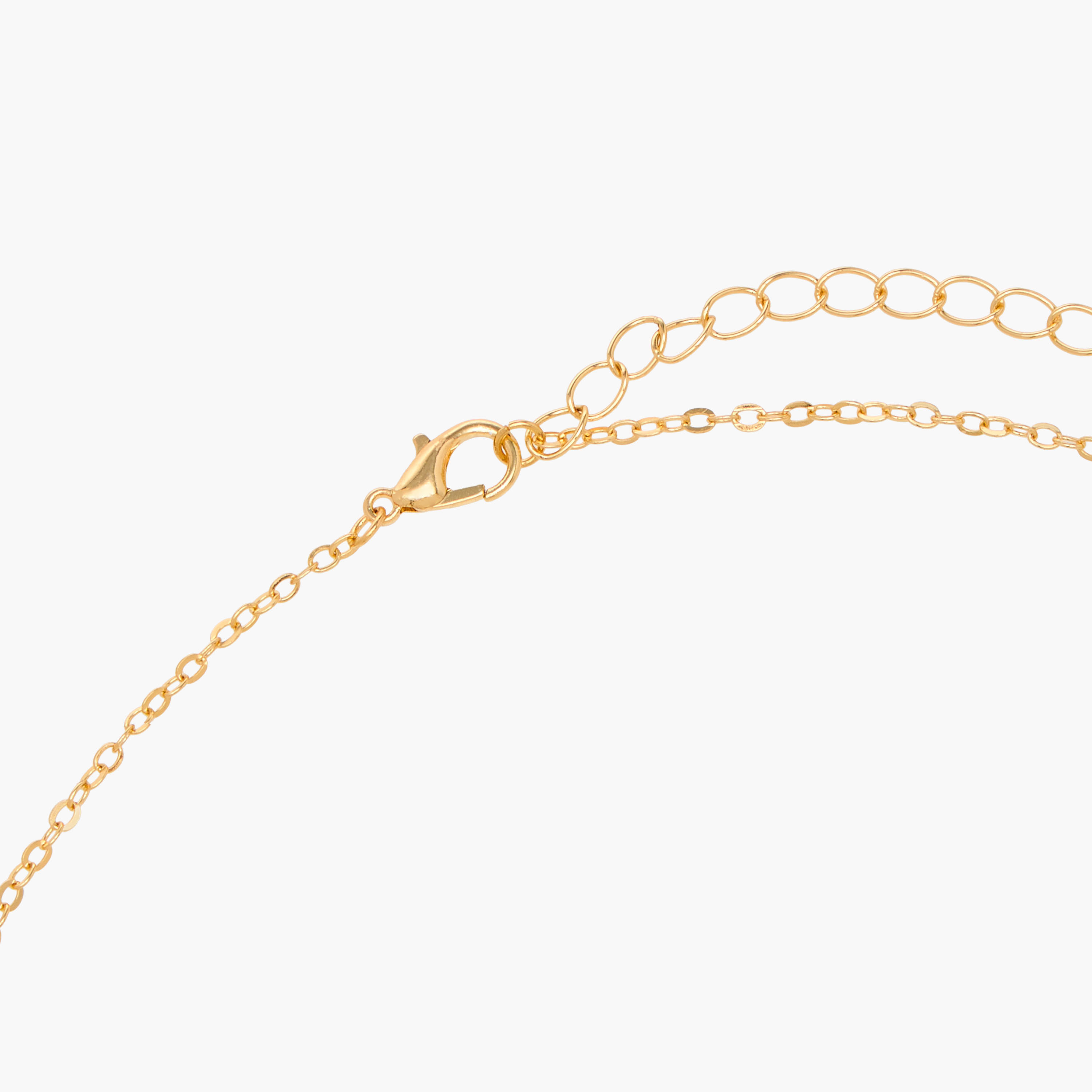 عقد مزين بزهور متنوّعة مع مشبك إغلاق - طقم من قطعتين-women-watchesandjewellery-jewellery-necklacesandpendants-image-5