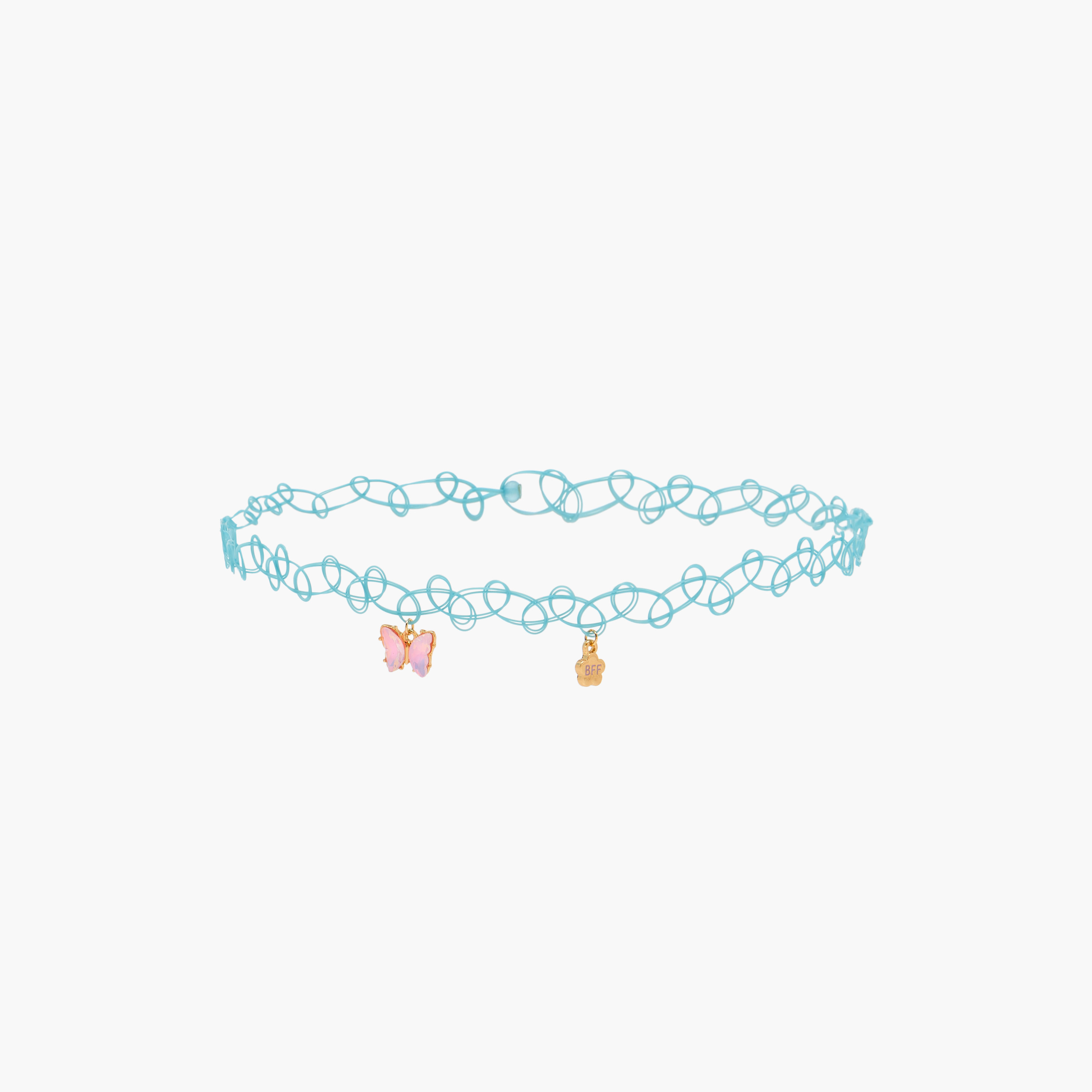 Pendant BFF Stretchable Choker Necklace - Set of 2-women-watchesandjewellery-jewellery-necklacesandpendants-image-2