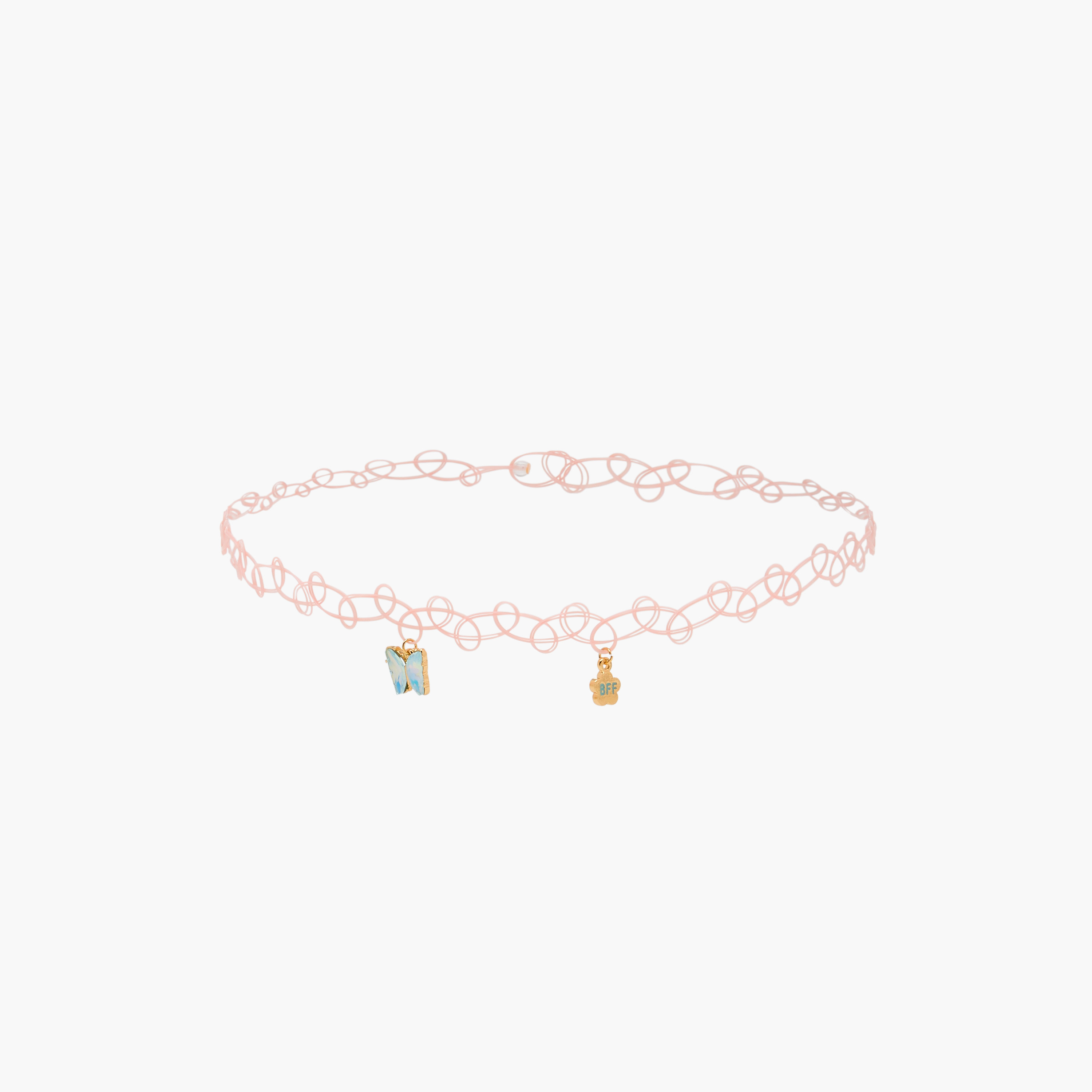 Pendant BFF Stretchable Choker Necklace - Set of 2-women-watchesandjewellery-jewellery-necklacesandpendants-image-3