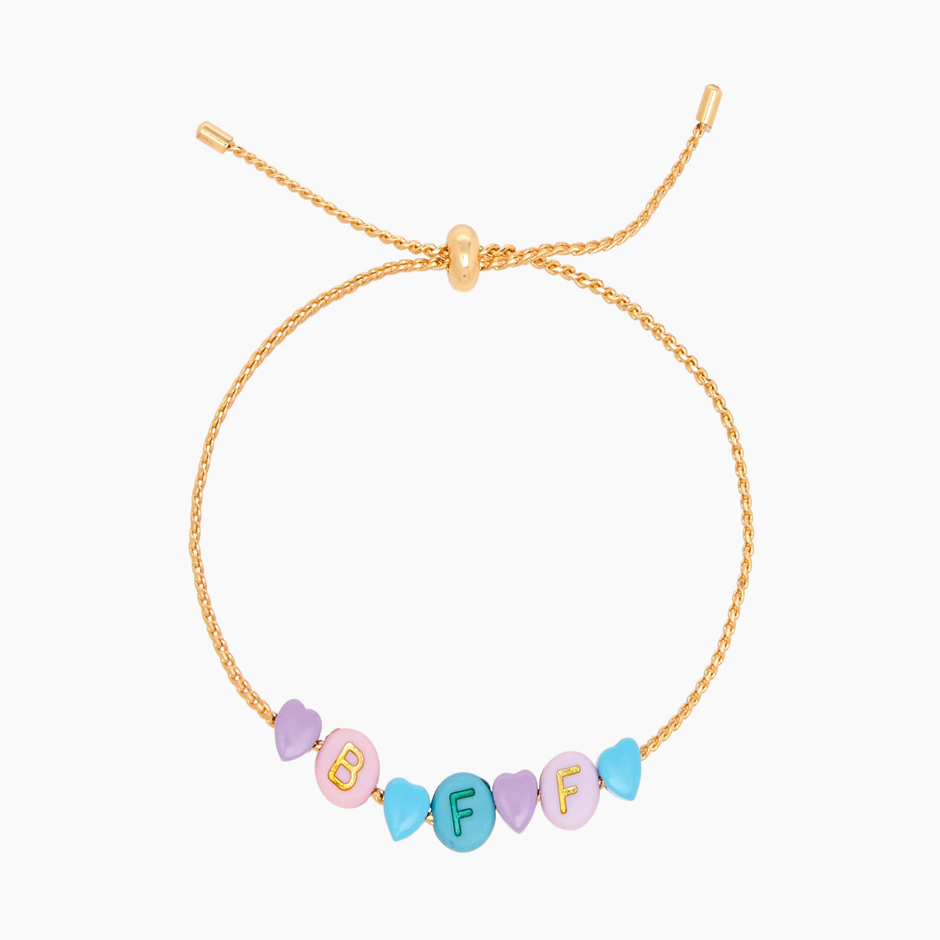 BFF Charm Bracelet with Slider Closure - Set of 2-women-watchesandjewellery-jewellery-banglesandbracelets-image-5
