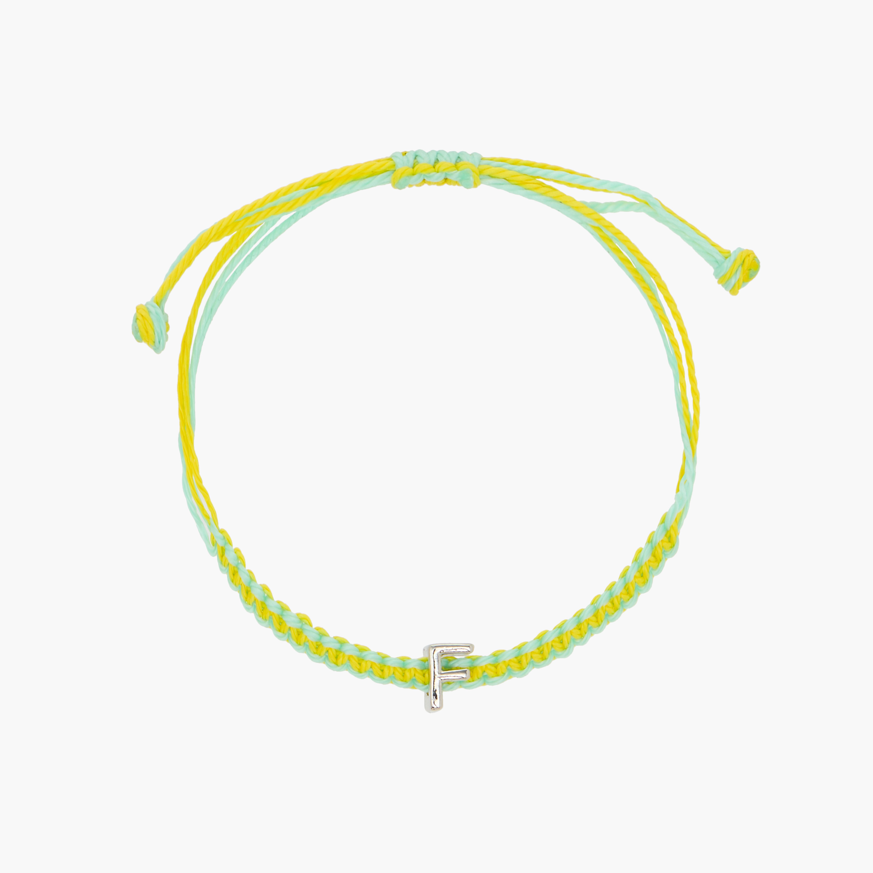 Thread Bracelets with Initial Charm and Slider Closure - Set of 6-women-watchesandjewellery-jewellery-banglesandbracelets-image-9