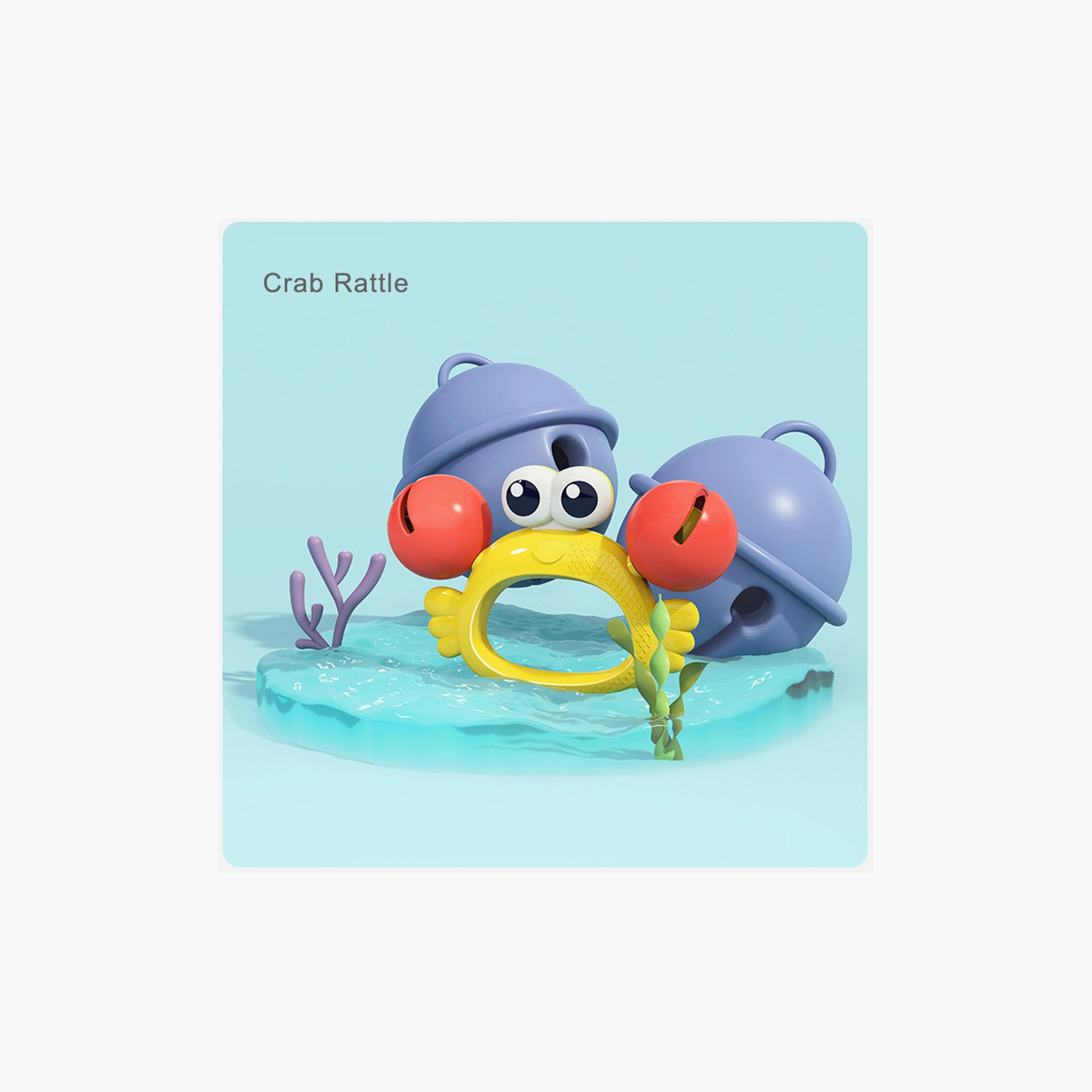 Hola Crab Orchestra Rattle Baby Teether Activity Toy - 3 Months+-toys-babyandtoddlertoys-rattlesandteethers-image-2