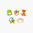 Hola 5-Piece 5-Stages Dinosaur Rattles Teether Gift Set - 3 Months+-toys-babyandtoddlertoys-rattlesandteethers-image-1