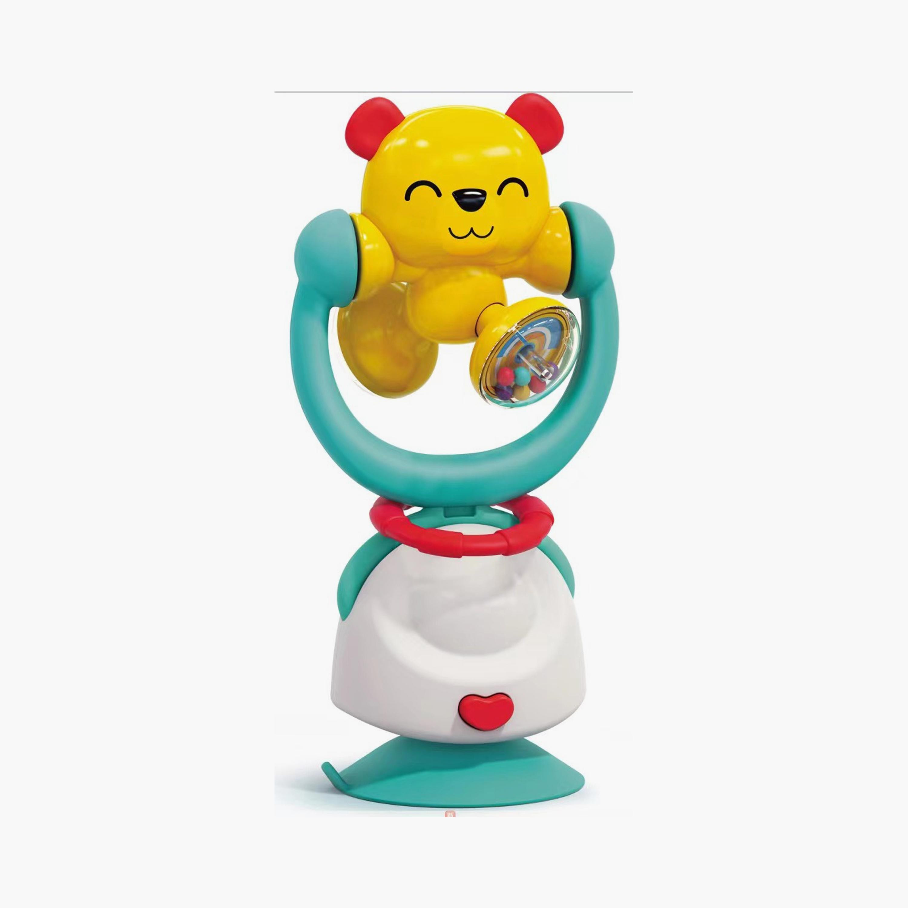 Hola 2-In-1 Highchair Toys & Baby Rattle Suction Toys Bear - 6 Months+-toys-babyandtoddlertoys-rattlesandteethers-image-1