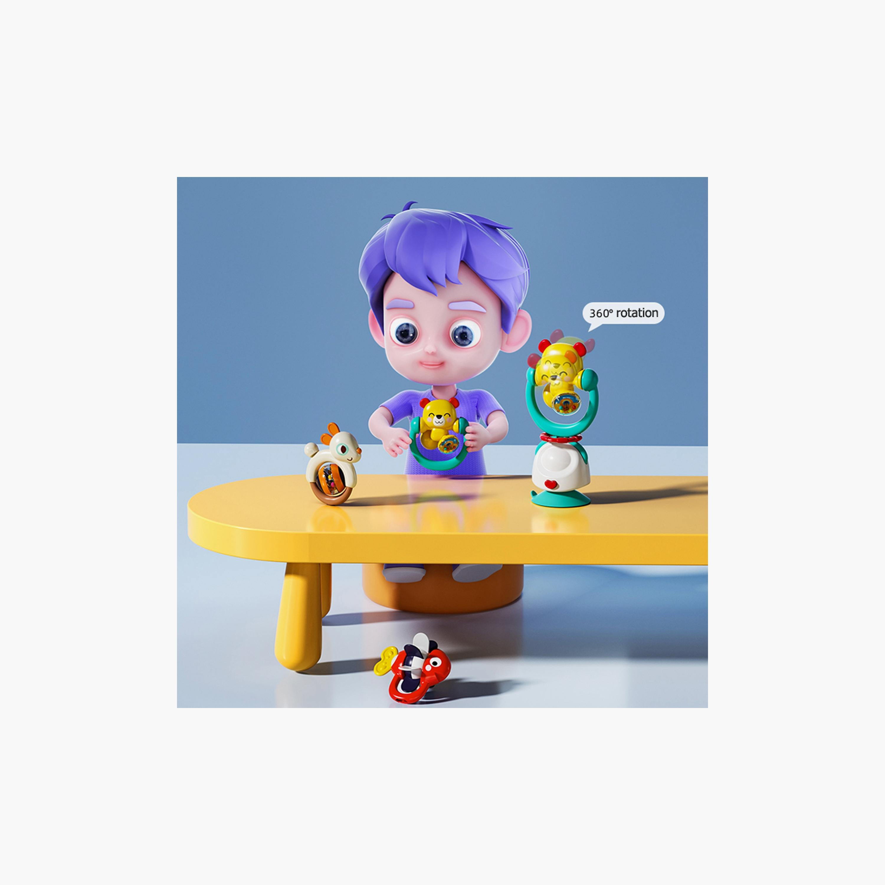 Hola 2-In-1 Highchair Toys & Baby Rattle Suction Toys Fish - 6 Months+-toys-babyandtoddlertoys-rattlesandteethers-image-3