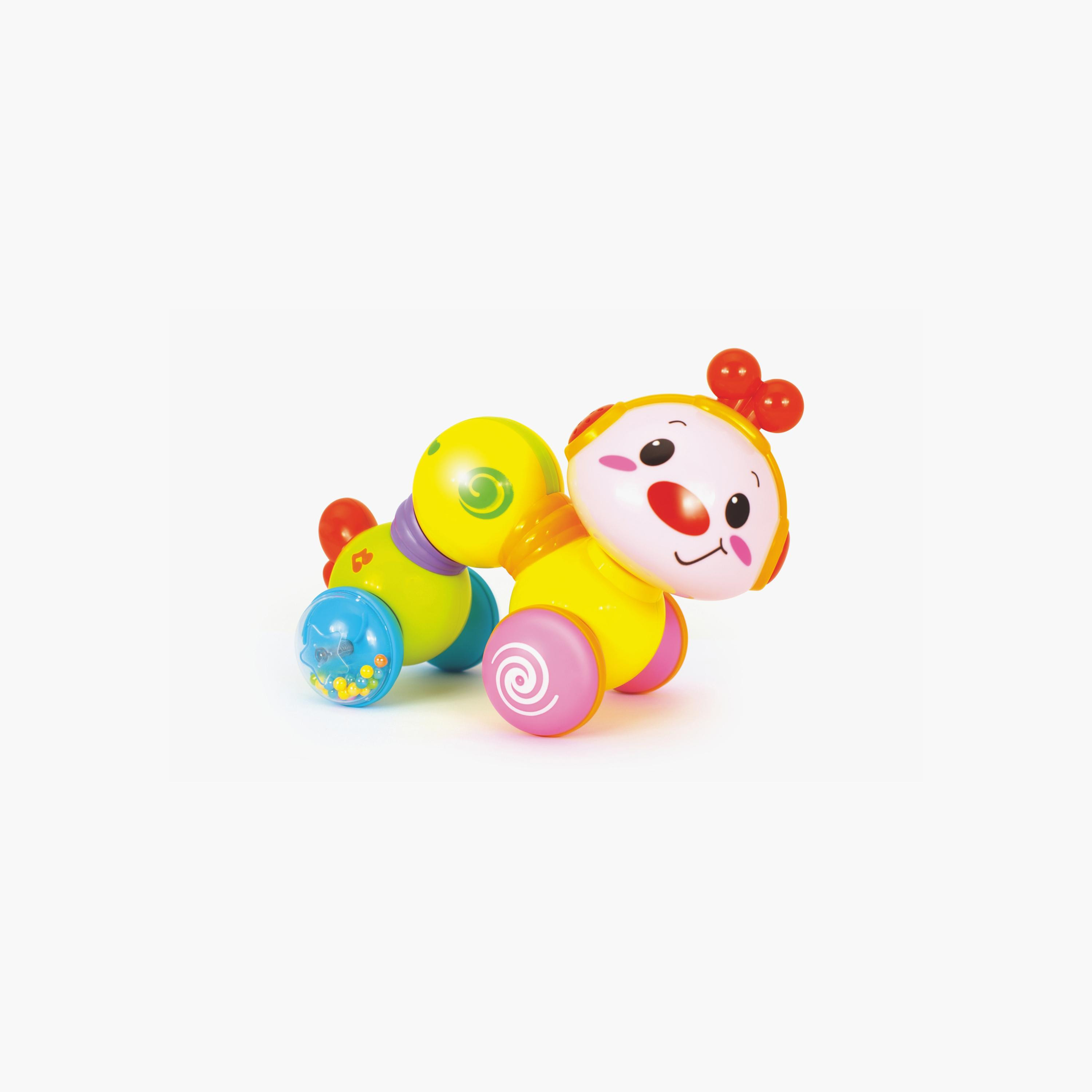 Hola Happy Wiggle Worm Interactive Crawling Toy with Lights - 12 Months+-toys-babyandtoddlertoys-lightsandmusicaltoys-image-1