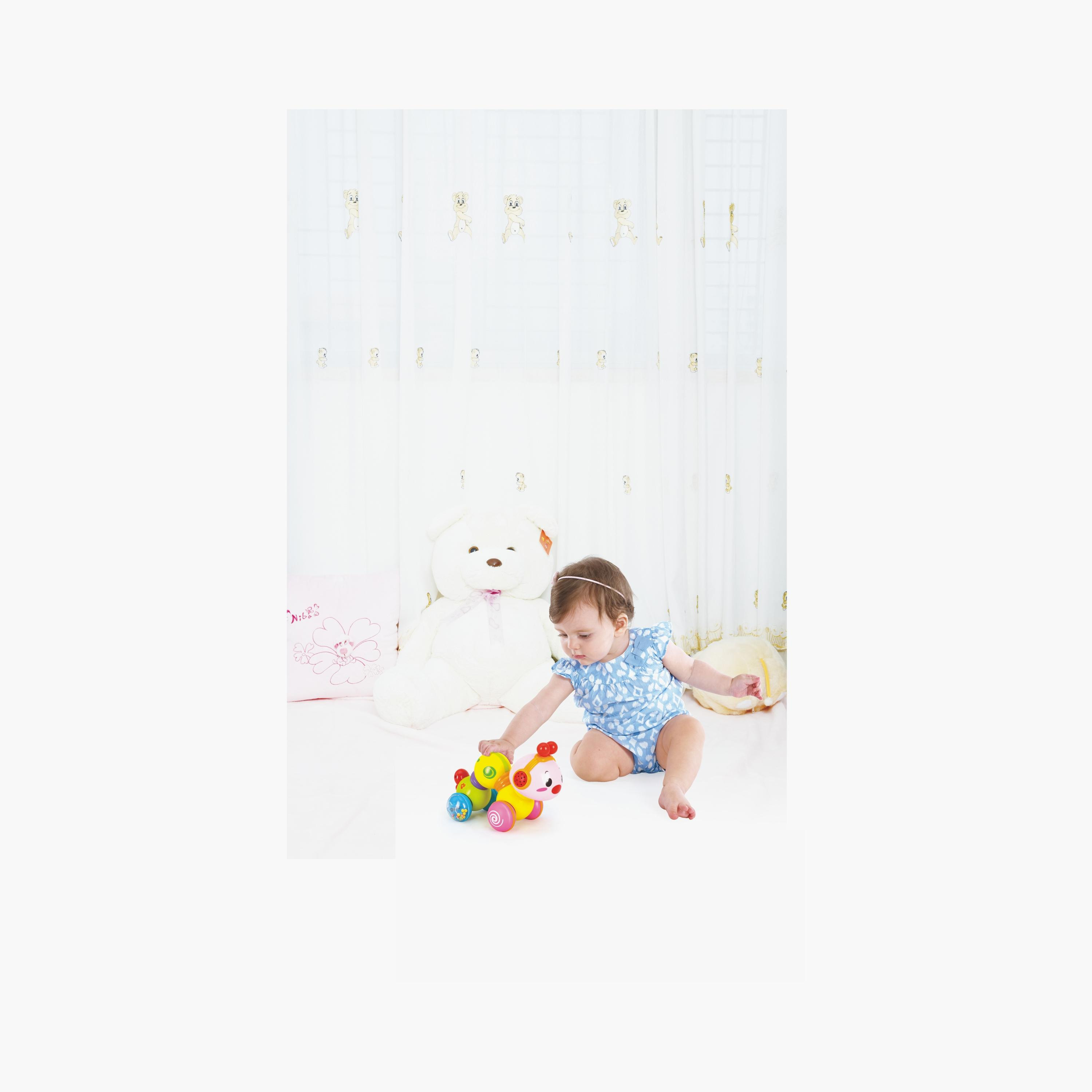 Hola Happy Wiggle Worm Interactive Crawling Toy with Lights - 12 Months+-toys-babyandtoddlertoys-lightsandmusicaltoys-image-2