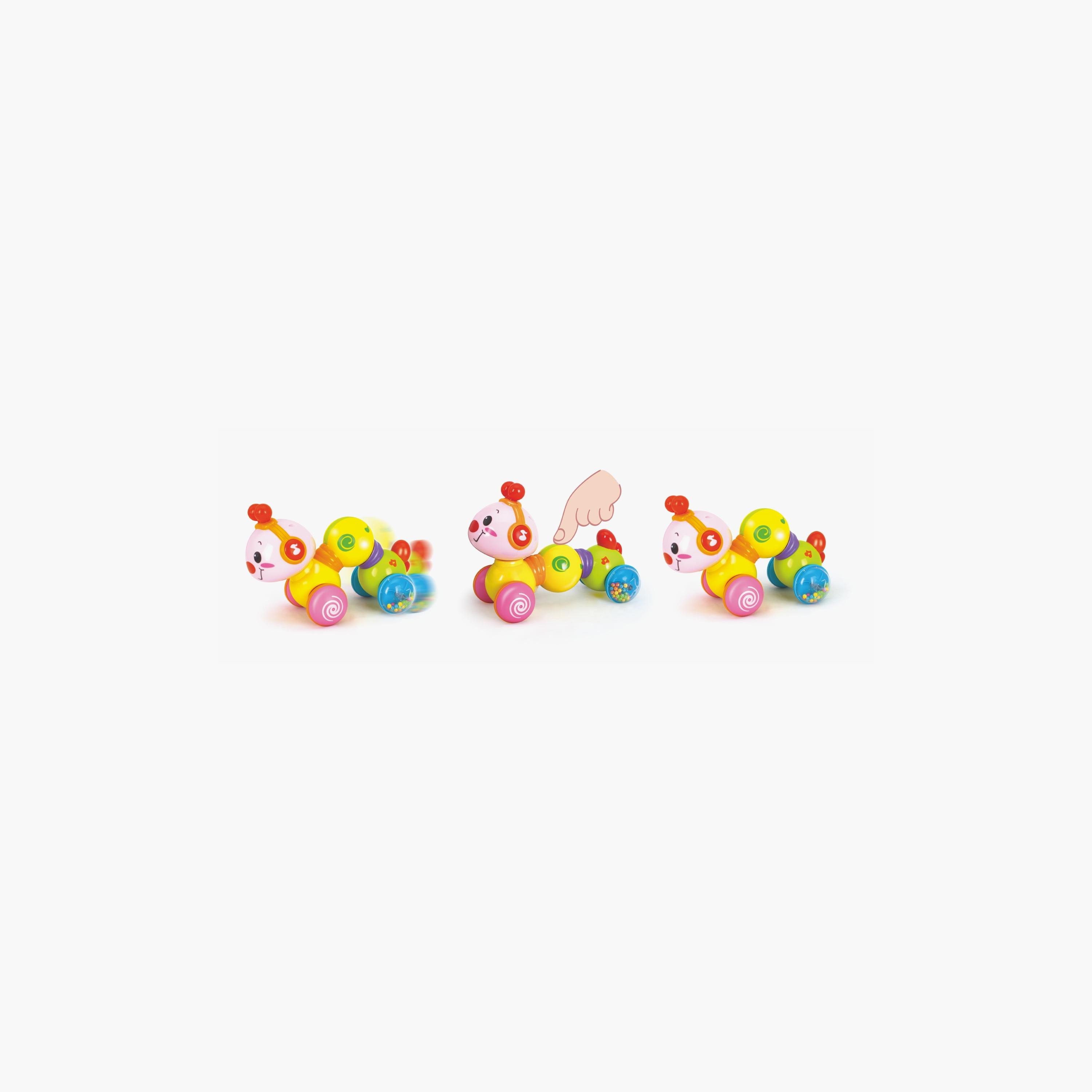 Hola Happy Wiggle Worm Interactive Crawling Toy with Lights - 12 Months+-toys-babyandtoddlertoys-lightsandmusicaltoys-image-5