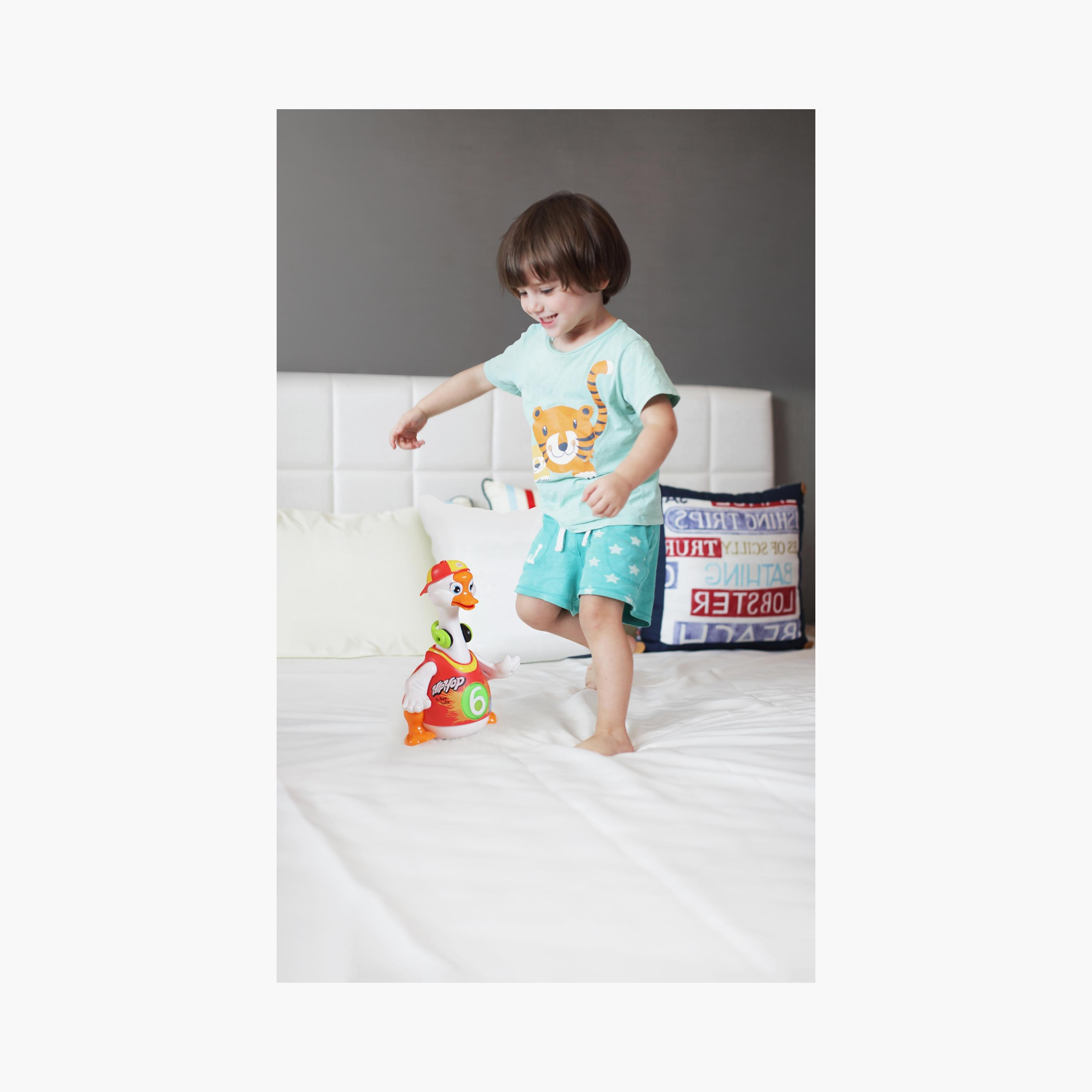Hola Dancing Baby Waddling Goose with Lights Music - Red - 18 Months+-toys-babyandtoddlertoys-lightsandmusicaltoys-image-2