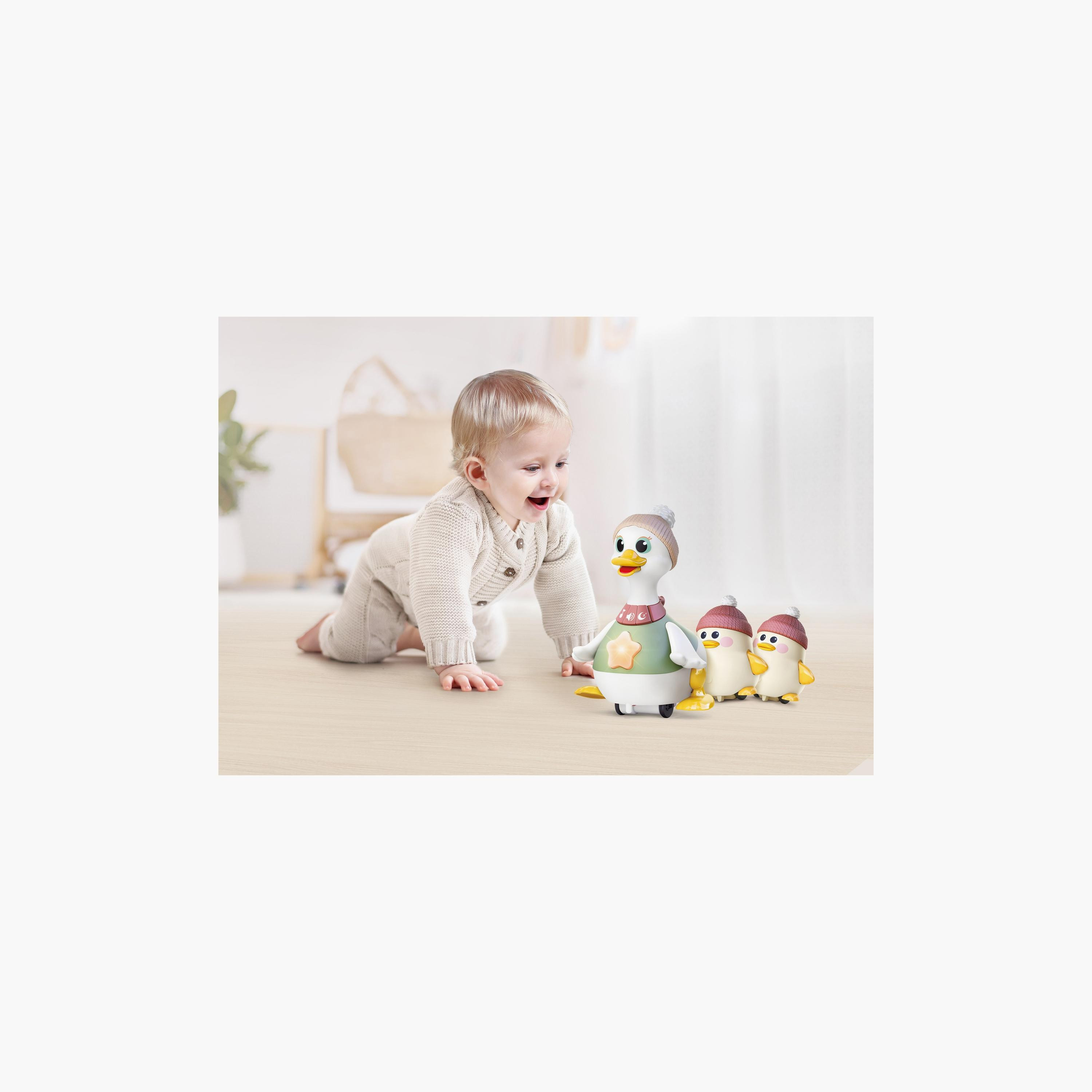 لعبة هولا وادلنج داك العائلية التفاعلية لوقت الاستلقاء على البطن - من عمر 6 أشهر فما فوق-toys-babyandtoddlertoys-lightsandmusicaltoys-image-2