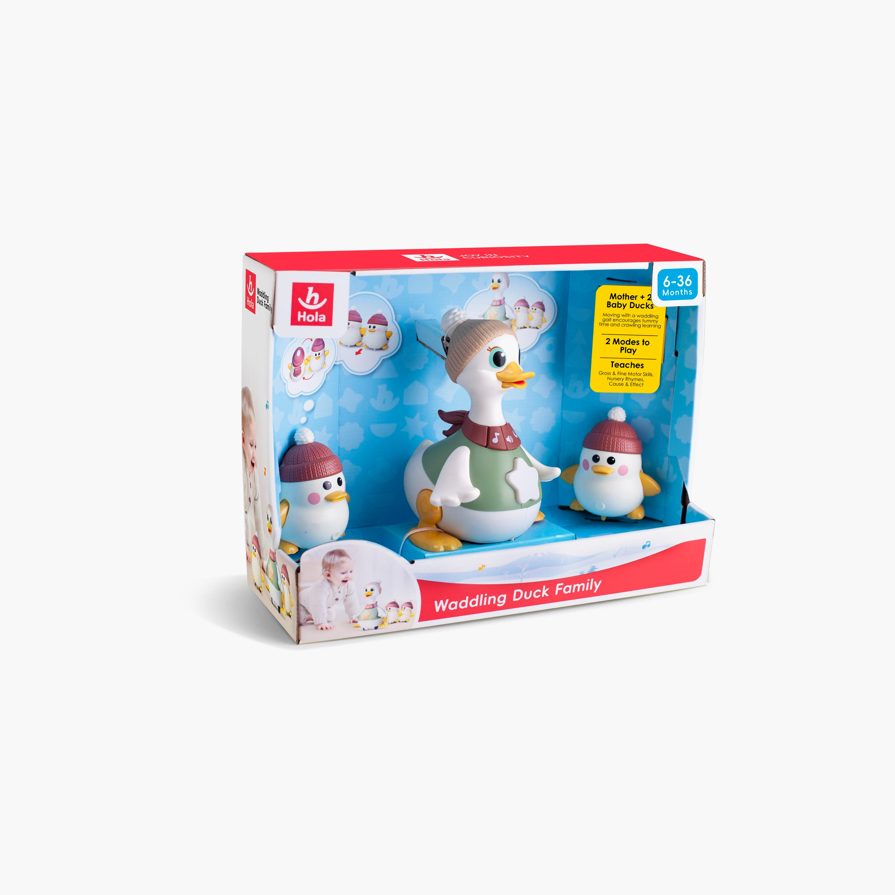 لعبة هولا وادلنج داك العائلية التفاعلية لوقت الاستلقاء على البطن - من عمر 6 أشهر فما فوق-toys-babyandtoddlertoys-lightsandmusicaltoys-image-7