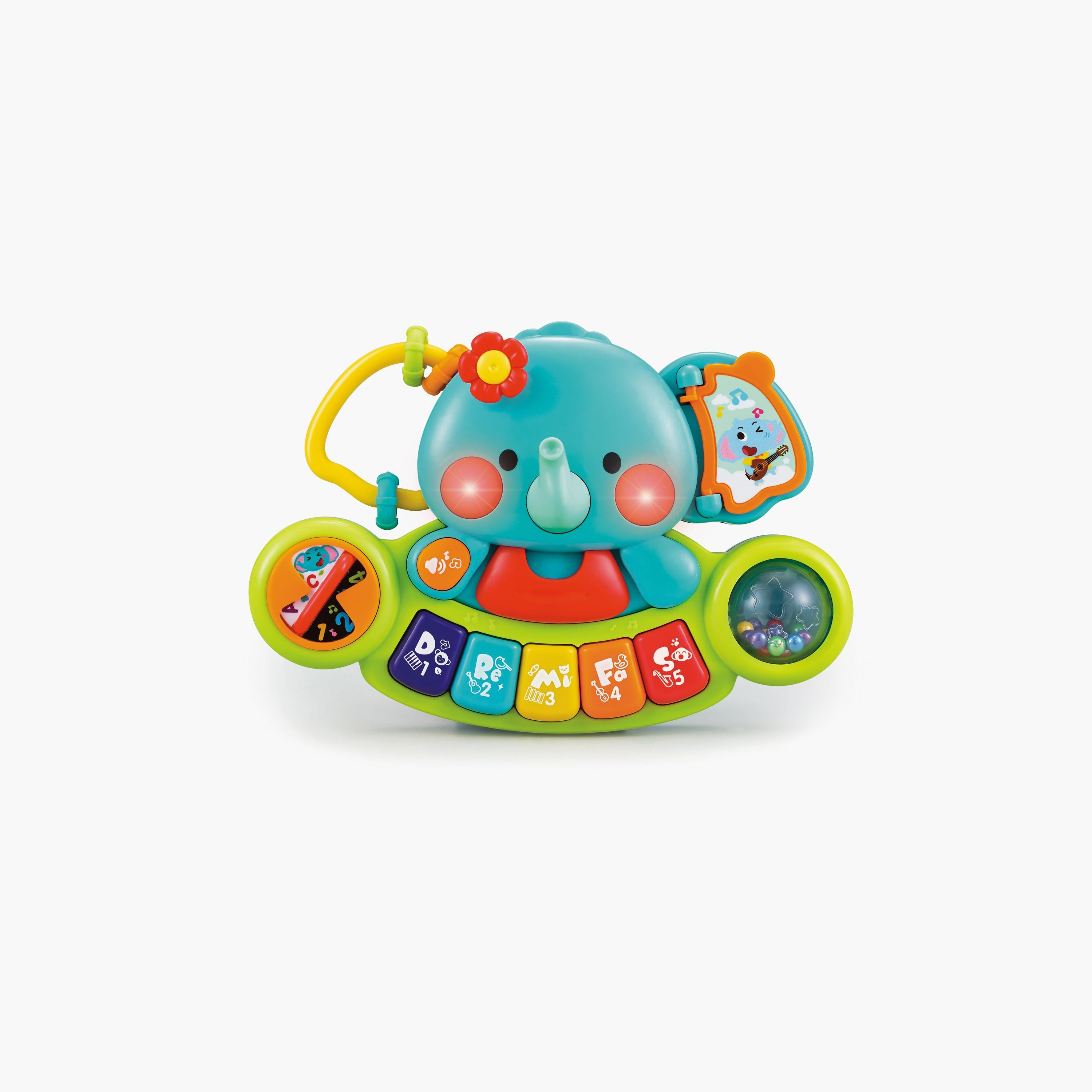 Hola 2-in-1 Musical Elephant Keyboard Interactive Baby Toy - 6 Months+-toys-educational-musicaltoys-image-1