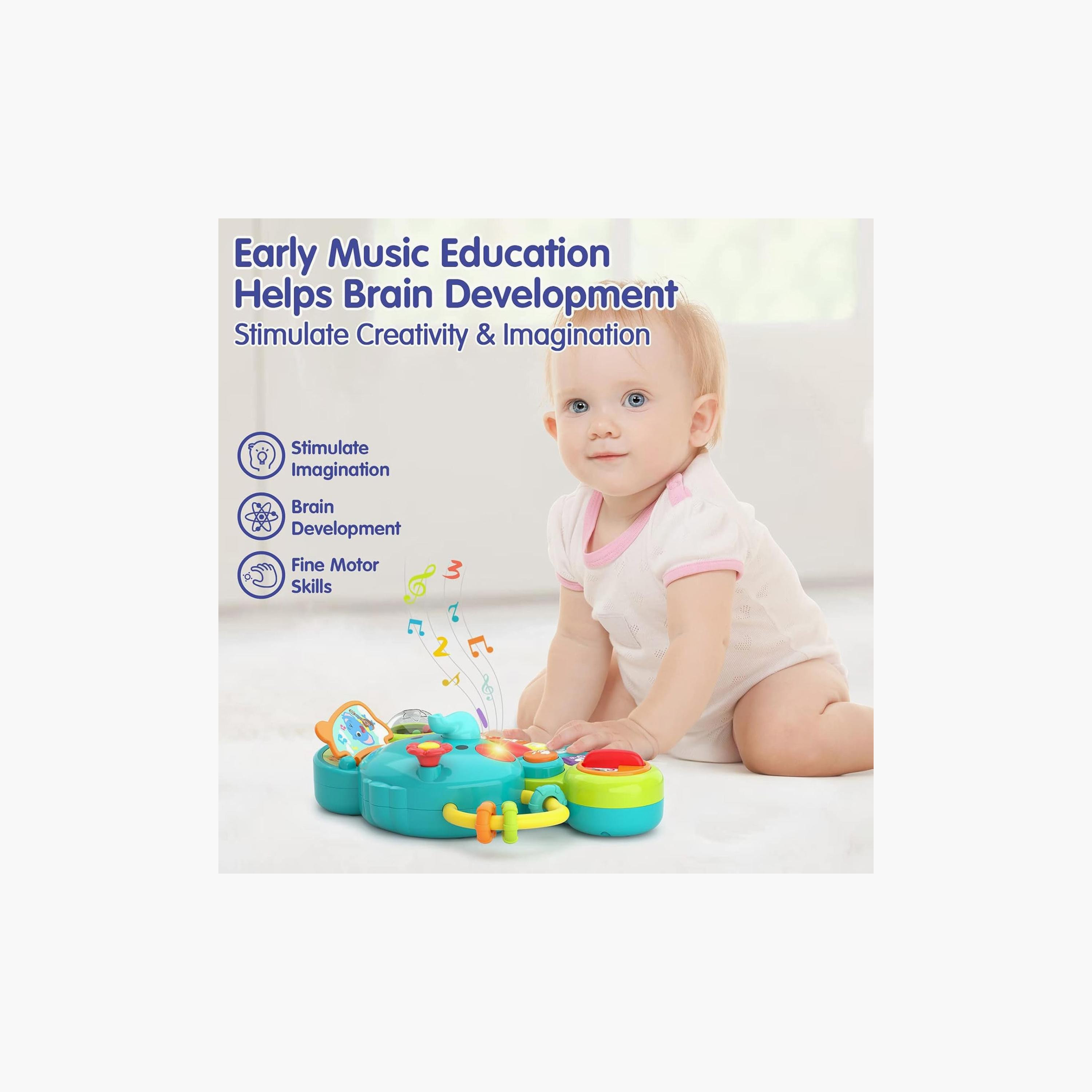 Hola 2-in-1 Musical Elephant Keyboard Interactive Baby Toy - 6 Months+-toys-educational-musicaltoys-image-10