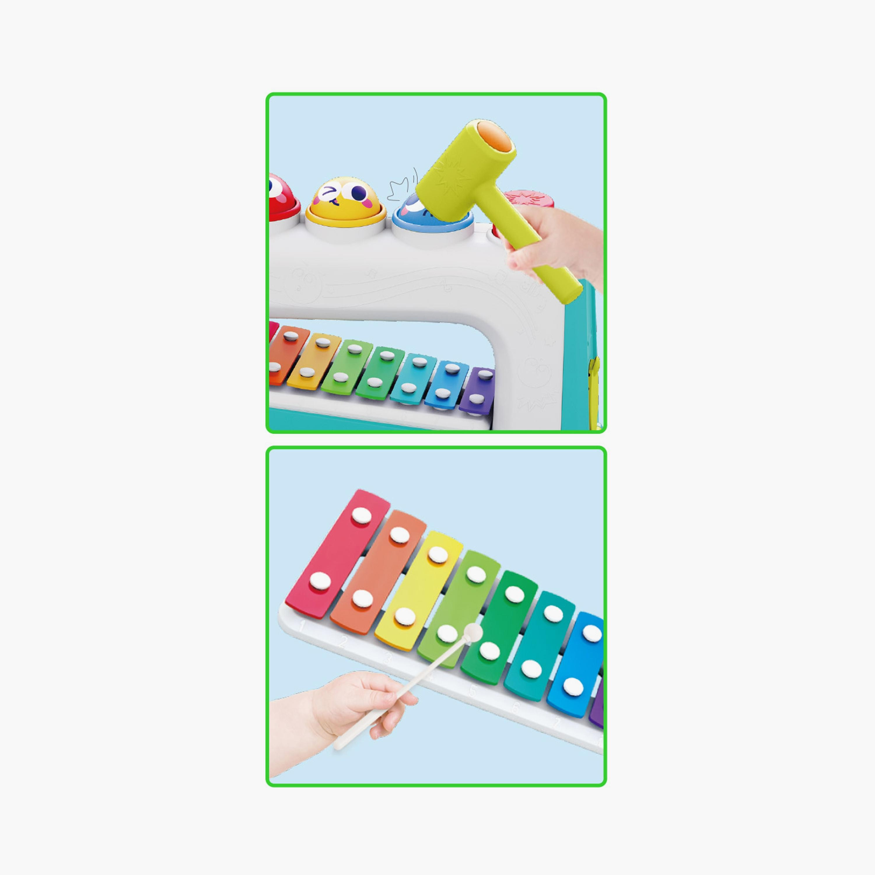 Hola Multifunctional Music Center 4in1 Montessori Toy - 12 Months+-toys-babyandtoddlertoys-lightsandmusicaltoys-image-3