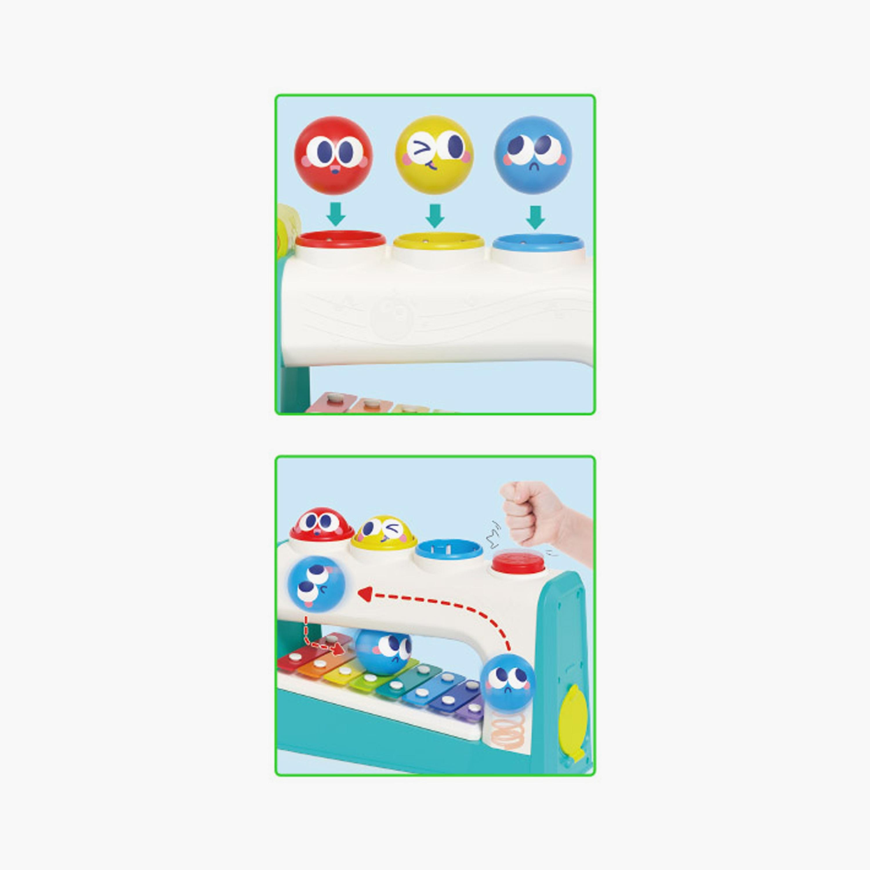 Hola Multifunctional Music Center 4in1 Montessori Toy - 12 Months+-toys-babyandtoddlertoys-lightsandmusicaltoys-image-4
