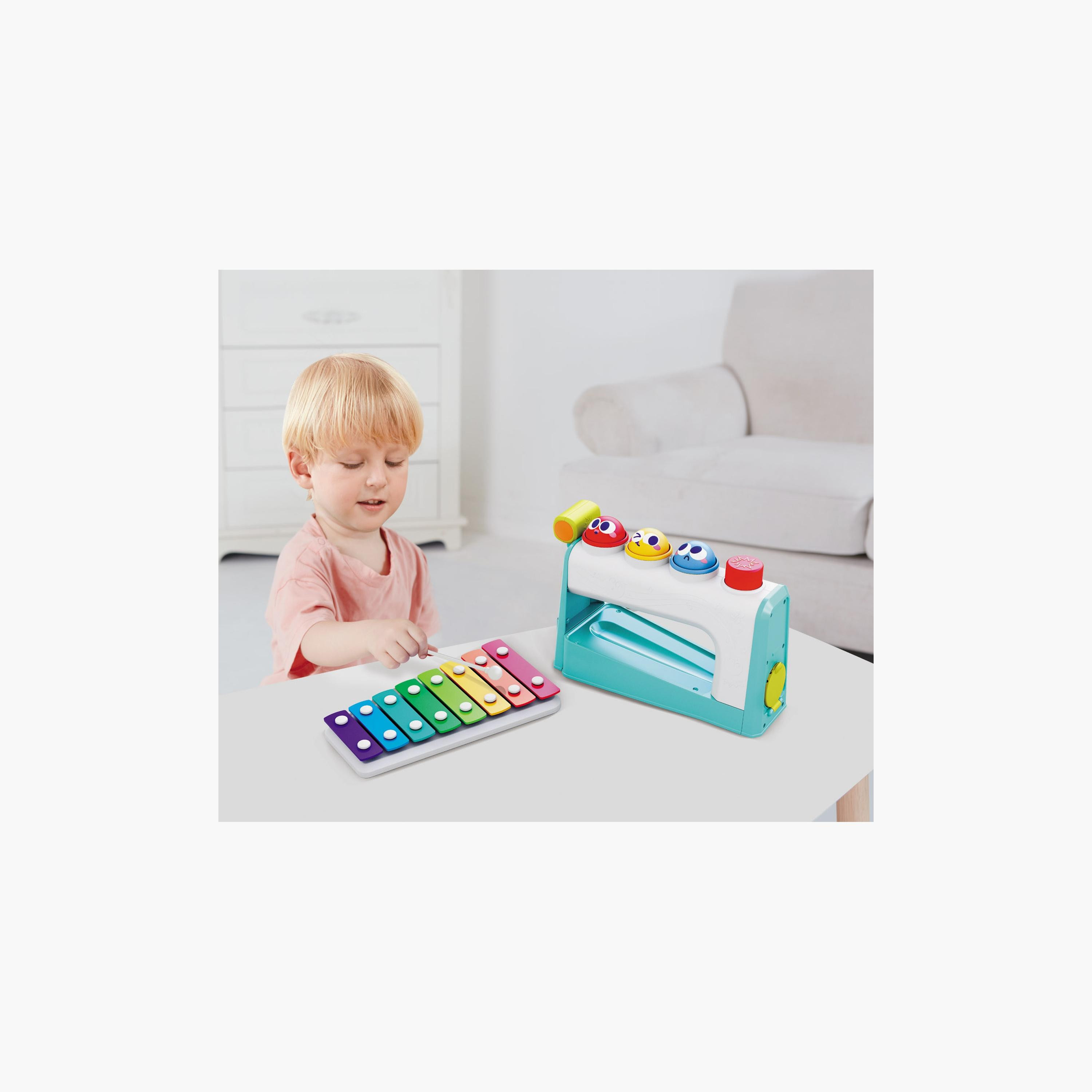 Hola Multifunctional Music Center 4in1 Montessori Toy - 12 Months+-toys-babyandtoddlertoys-lightsandmusicaltoys-image-5