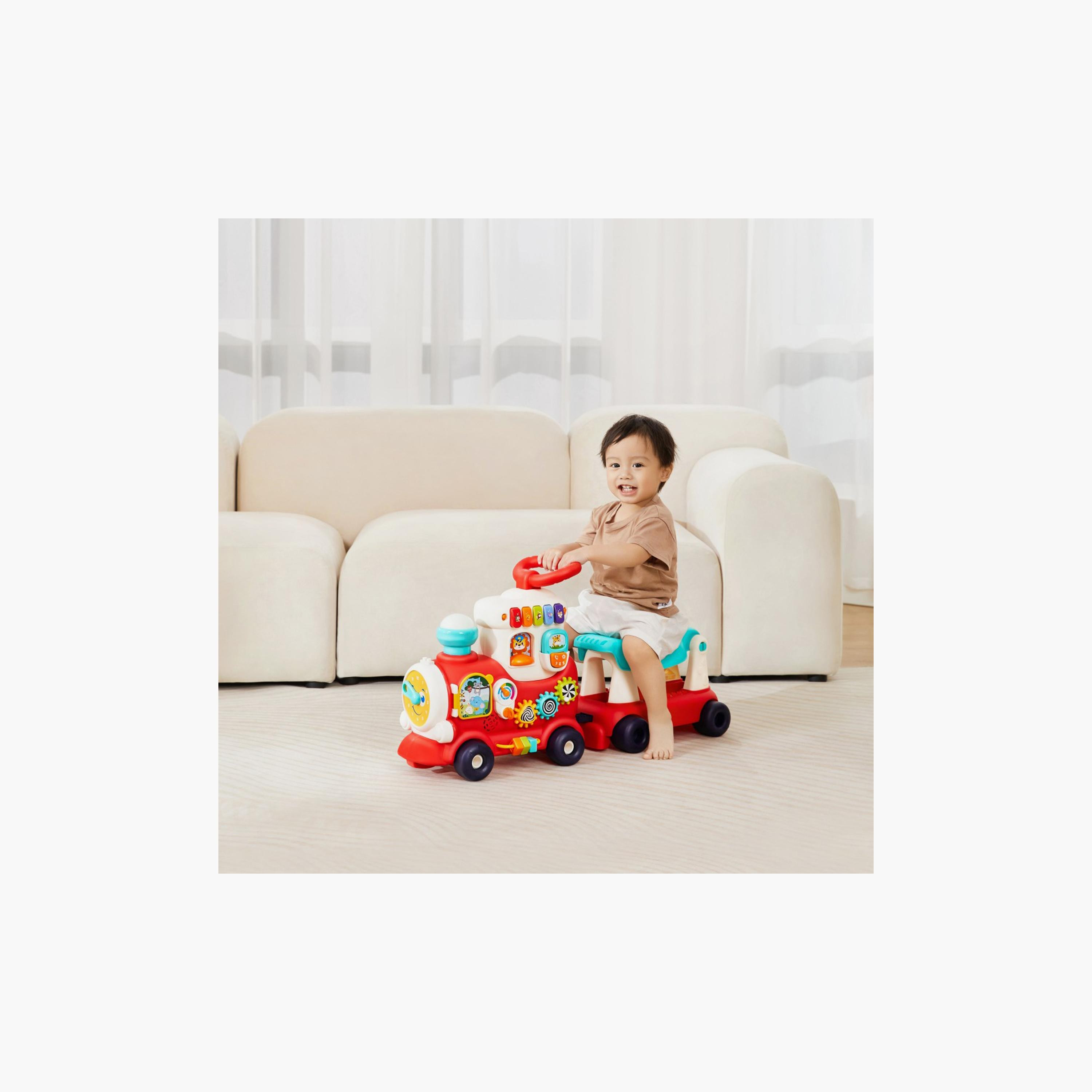 Hola 4-in-1 Push Walker & Ride-on Learning Train - 12 Months+-toys-playvehicles-trainsandbuses-image-2