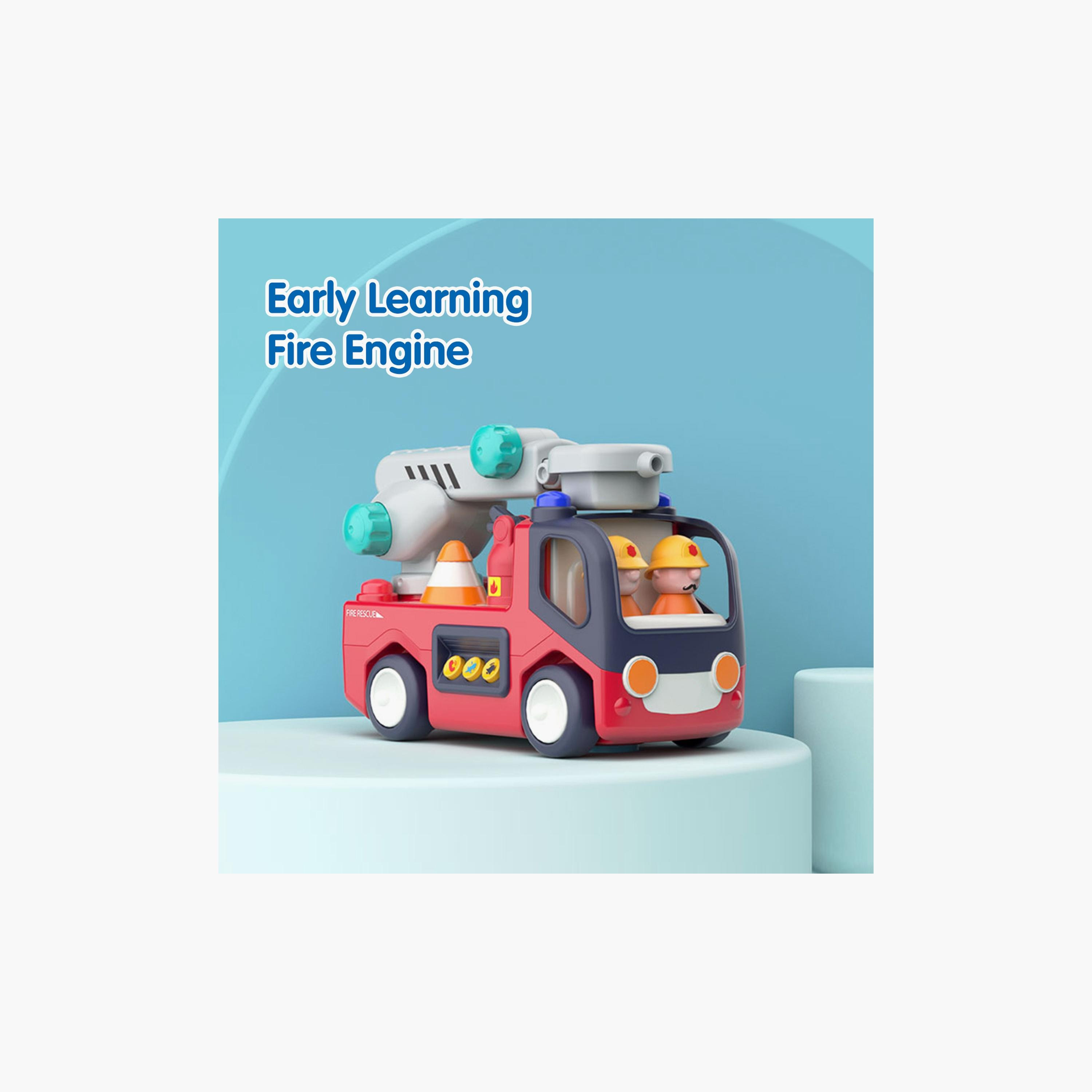Hola Early Learning Fire Engine Toy with Lights & Sounds - 3 Years+-toys-playvehicles-vehicleplaysets-image-13
