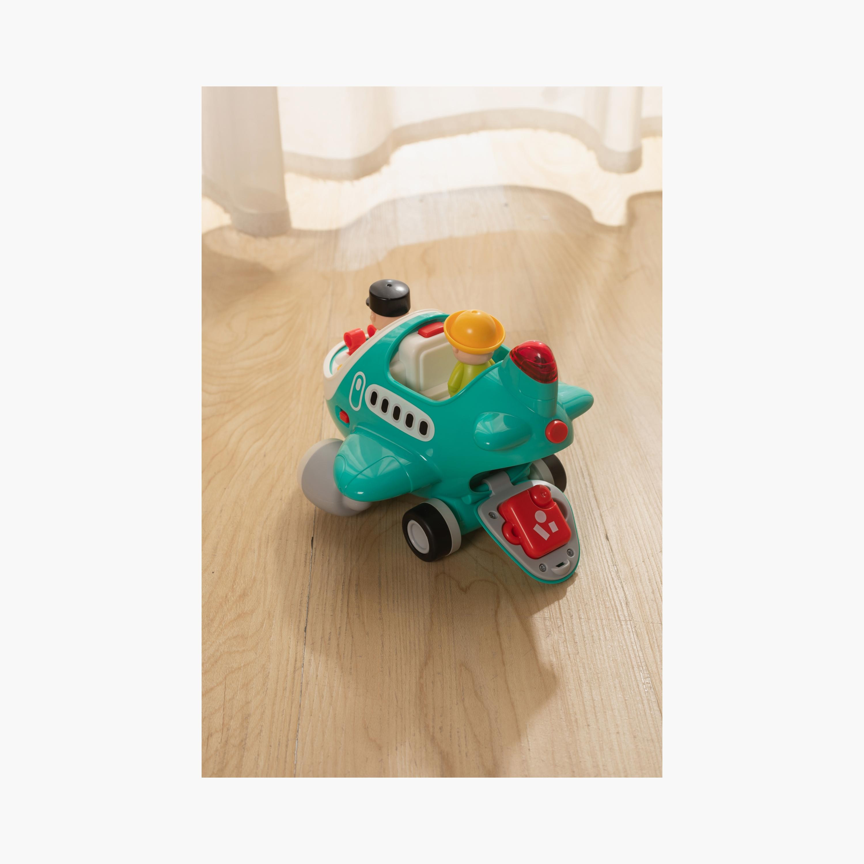 Hola Remote-Controlled Airplane with Lights & Sounds - 3 Years+-toys-babyandtoddlertoys-lightsandmusicaltoys-image-4