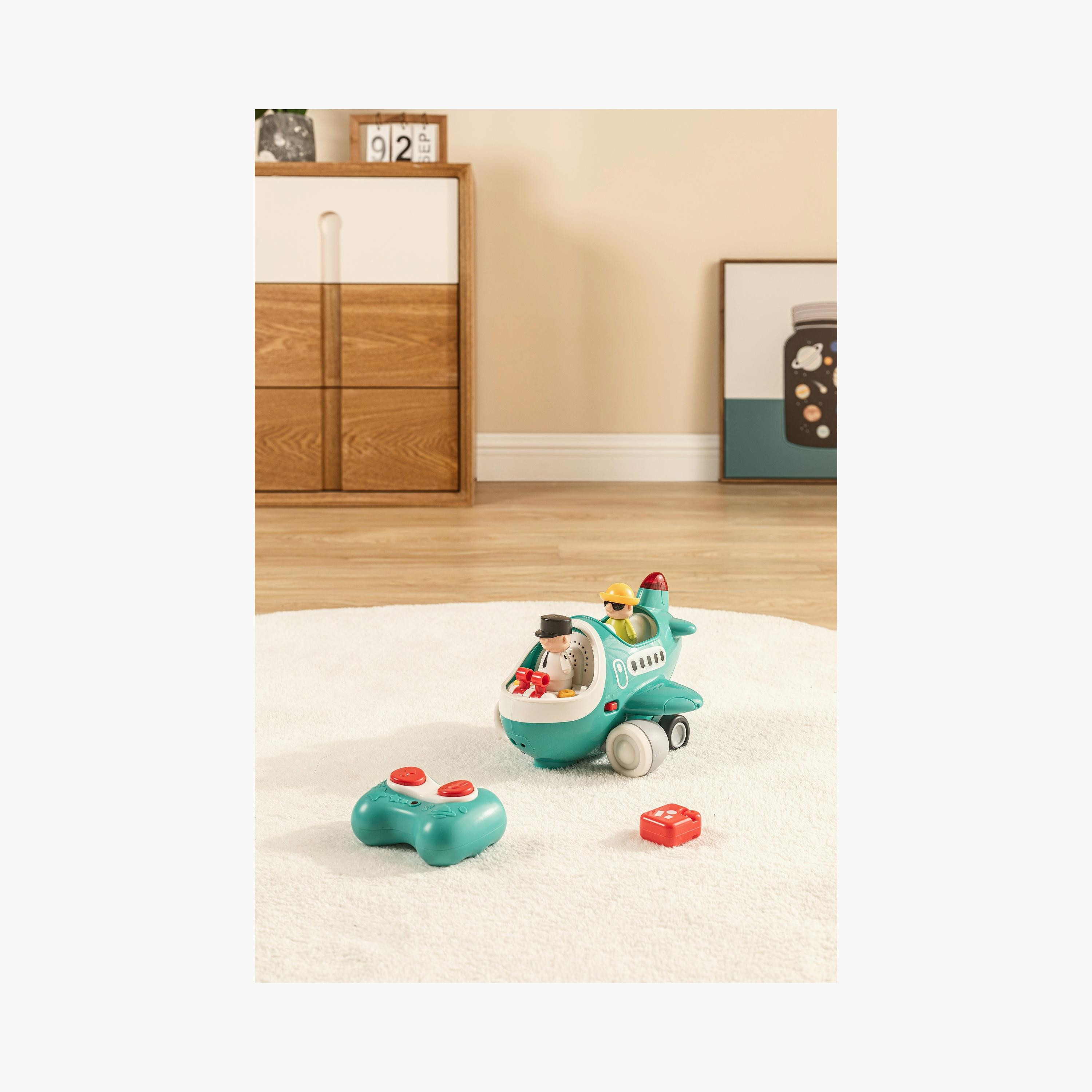 Hola Remote-Controlled Airplane with Lights & Sounds - 3 Years+-toys-babyandtoddlertoys-lightsandmusicaltoys-image-7