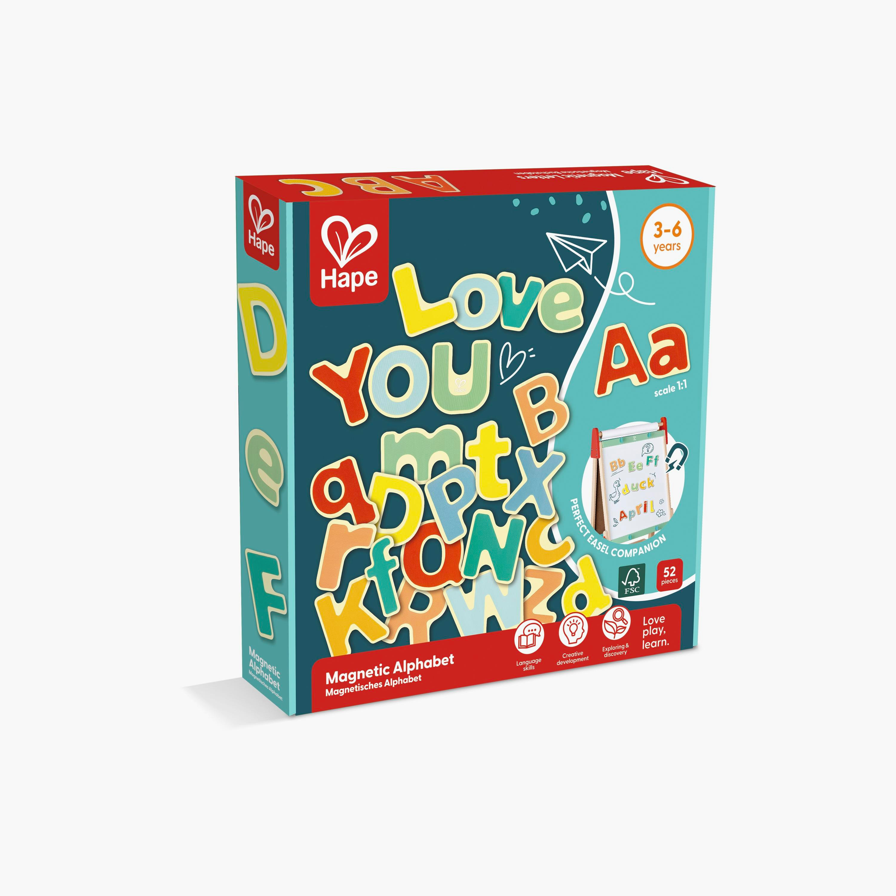 Hape 52-Piece Wooden Magnetic Alphabet-toys-buildingblocks-magnetictoys-image-4