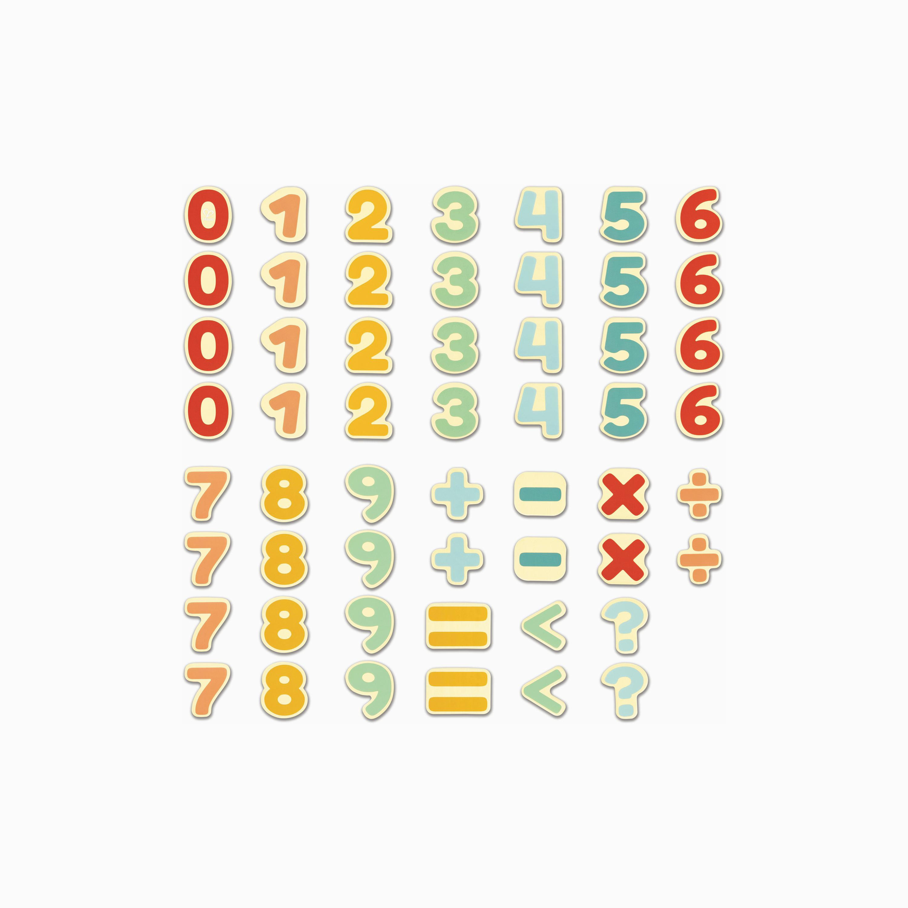 Hape 54-Piece Wooden Magnetic Numbers-toys-buildingblocks-magnetictoys-image-1