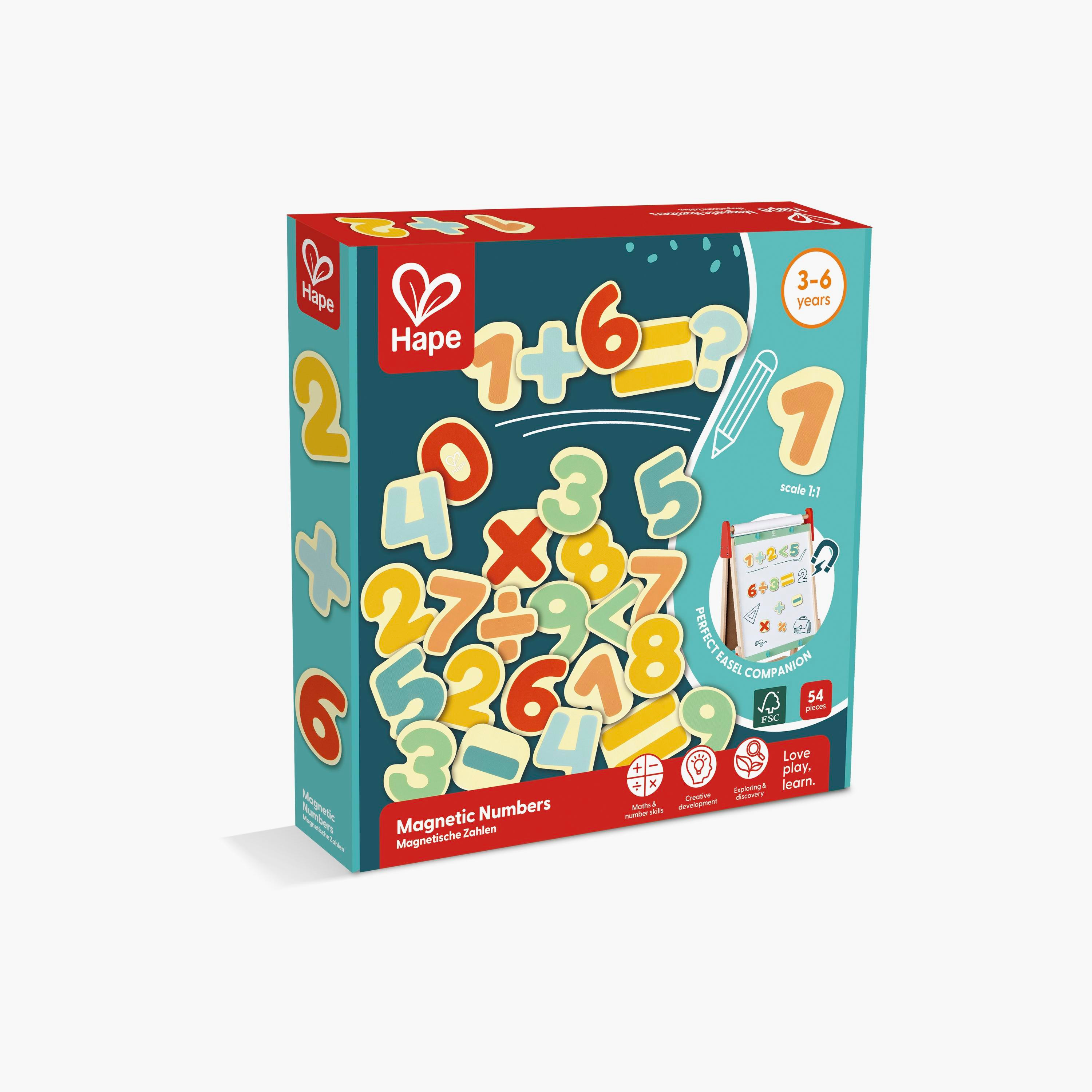 Hape 54-Piece Wooden Magnetic Numbers-toys-buildingblocks-magnetictoys-image-3