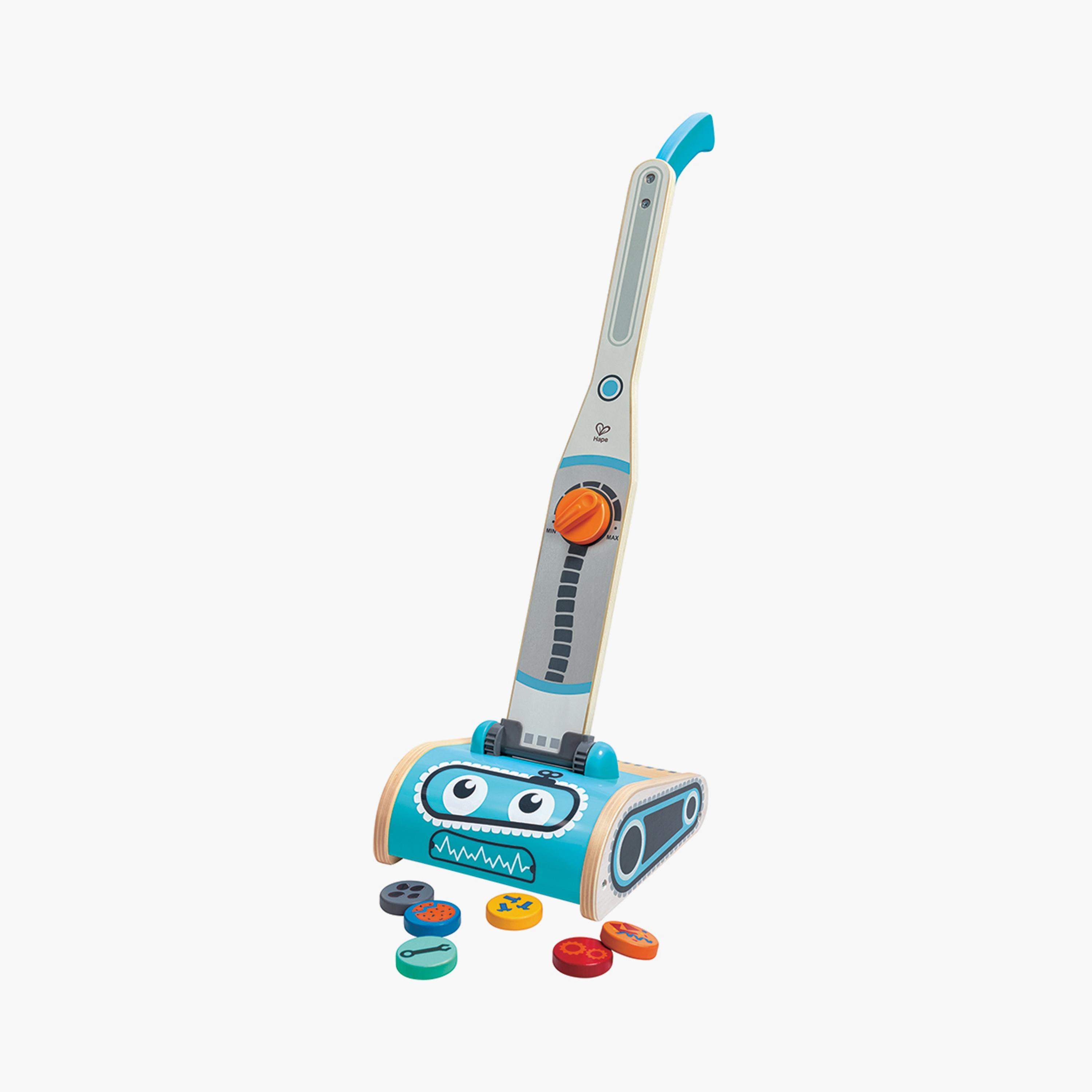 Hape 7-Piece Wooden Vacuum Playset with Accessories-toys-roleplay-householdsets-image-1