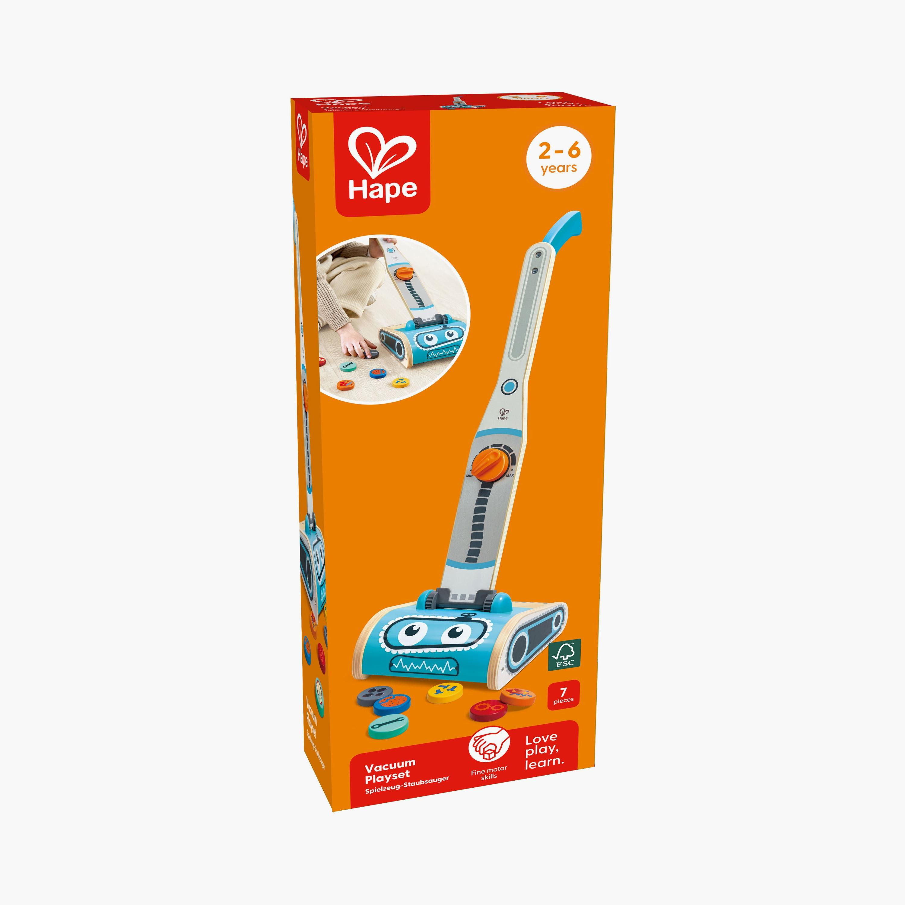 Hape 7-Piece Wooden Vacuum Playset with Accessories-toys-roleplay-householdsets-image-3