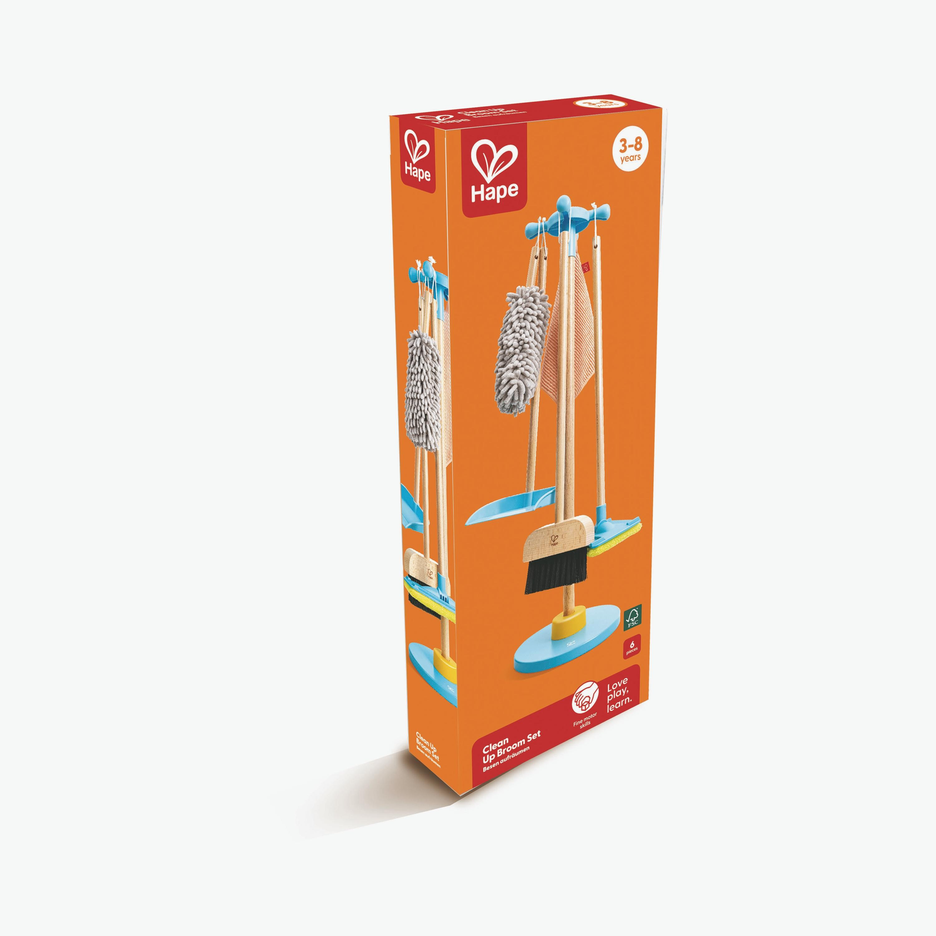 Hape 6-Piece Clean Up Broom Set Cleaning Playset-toys-roleplay-householdsets-image-6