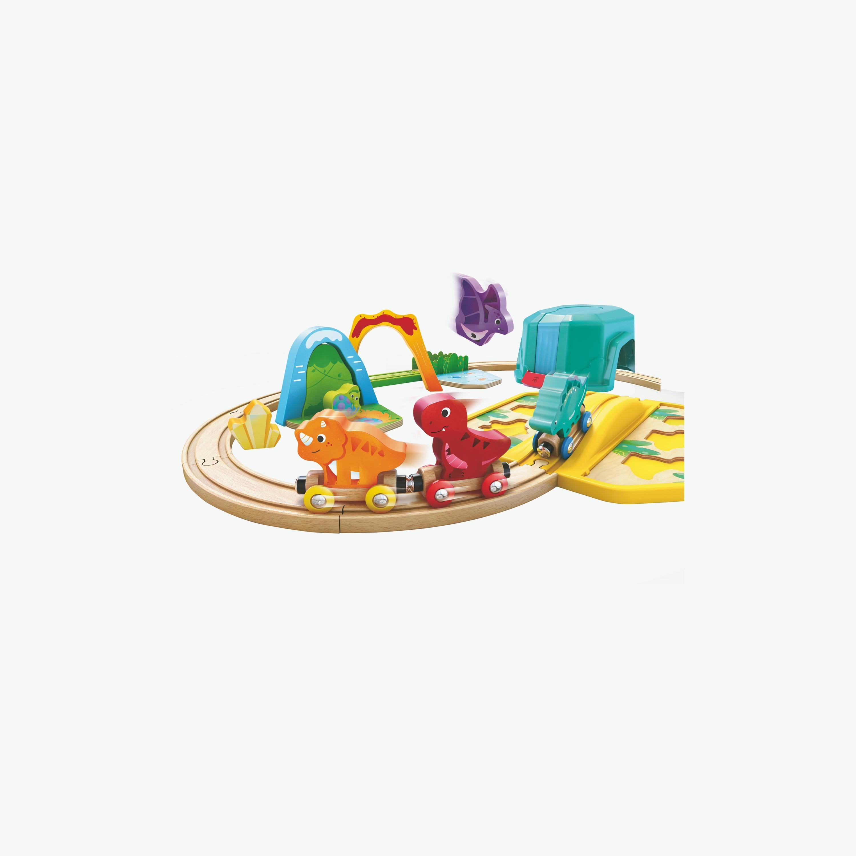 Hape 27-Piece Dinosaur Train Railway Bucket Set-toys-buildingblocks-constructionsets-image-3