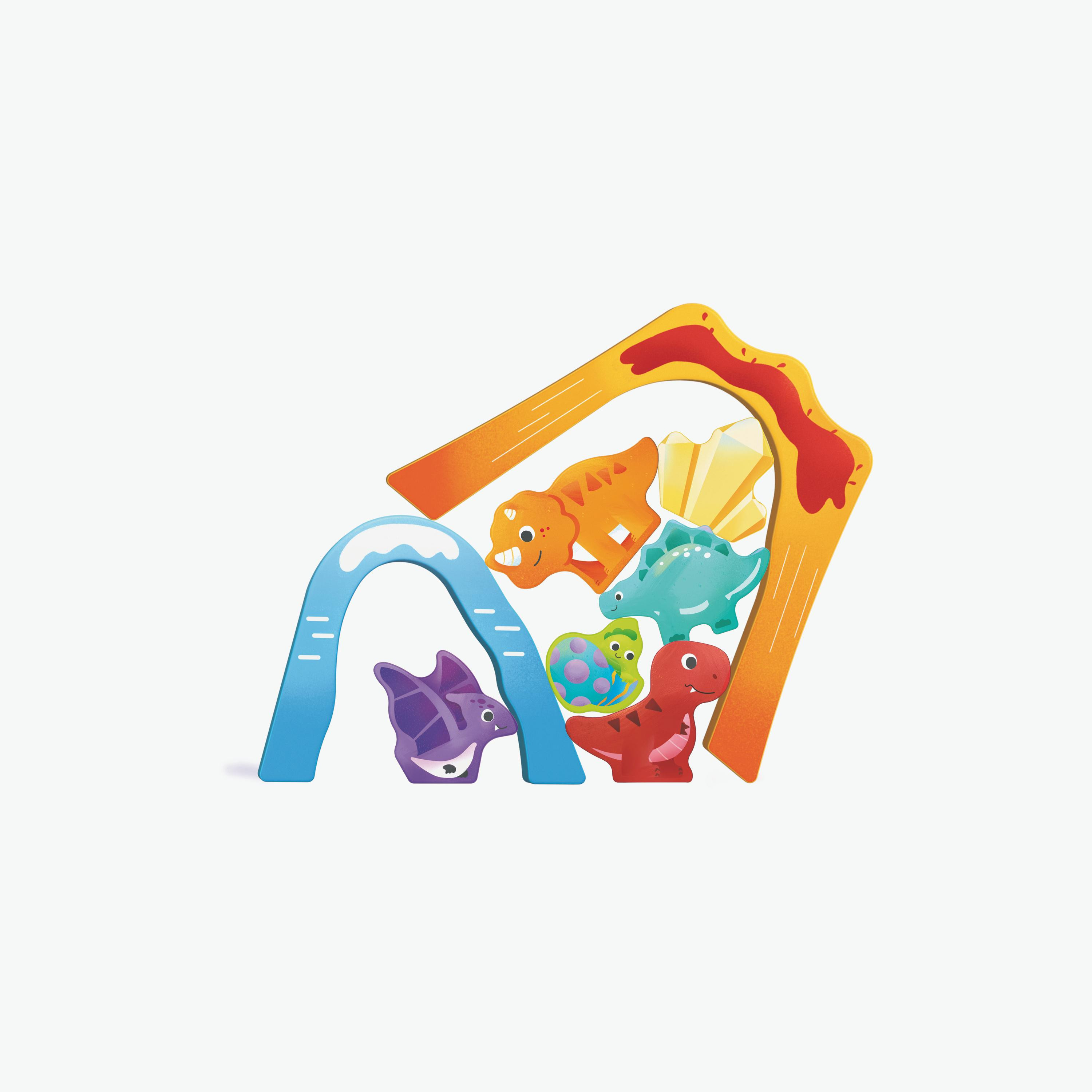 Hape 27-Piece Dinosaur Train Railway Bucket Set-toys-buildingblocks-constructionsets-image-5