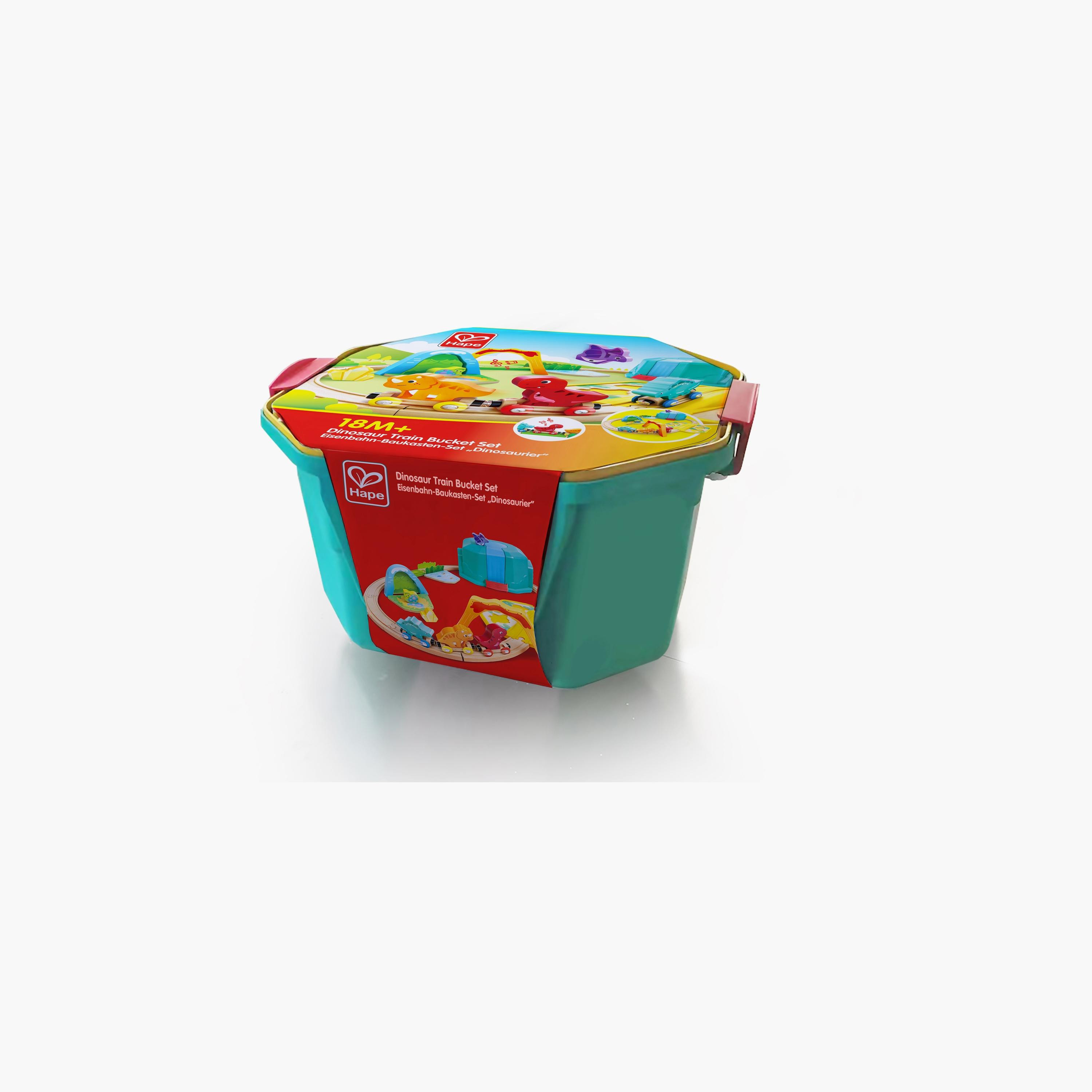 Hape 27-Piece Dinosaur Train Railway Bucket Set-toys-buildingblocks-constructionsets-image-8