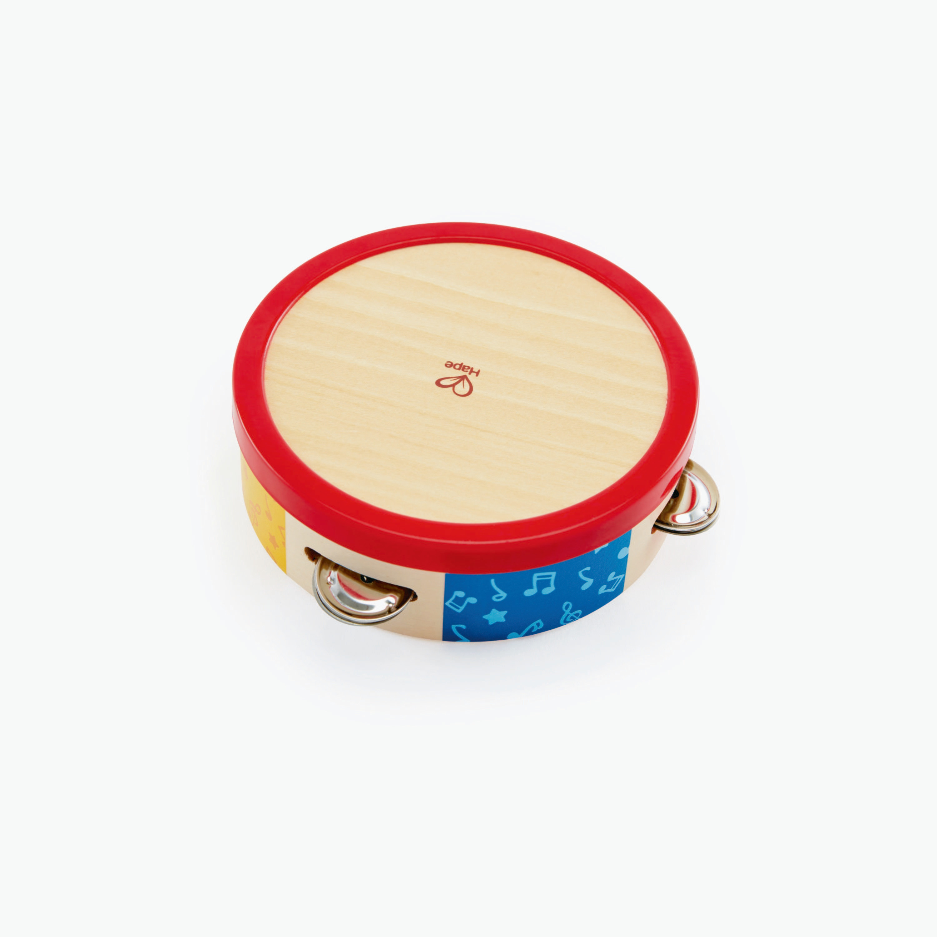 Hape Wooden Tap-Along Tambourine Musical Drum Set-toys-educational-musicaltoys-image-1