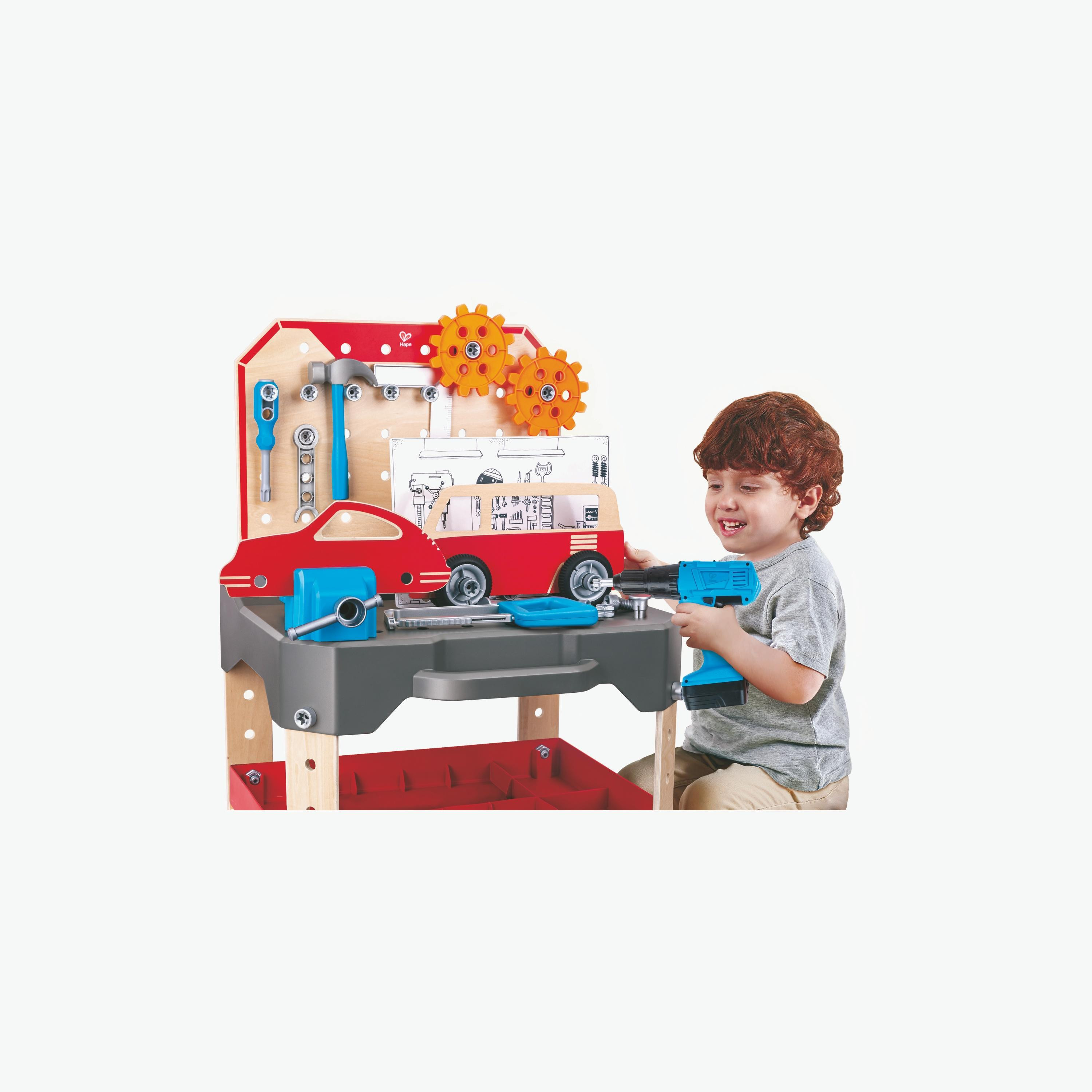 Hape Vehicle Service & Repair Workbench Tool Bench Building & Construction Toy-toys-playvehicles-vehicleplaysets-image-2