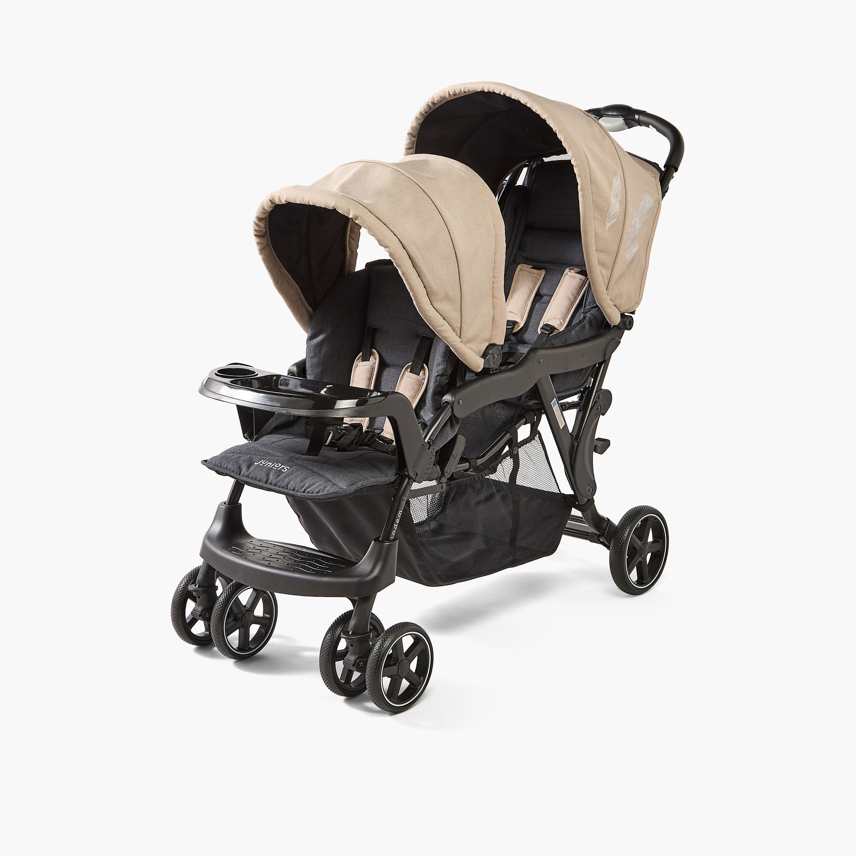 عربة أطفال تاندم بيبي مع مظلة من جونيورز-baby-gear-strollersandprams-strollers-image-10